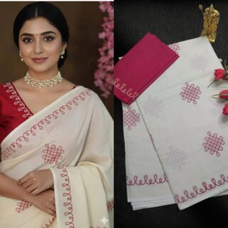premium designer silky south cotton sarees* curated with unique designs.