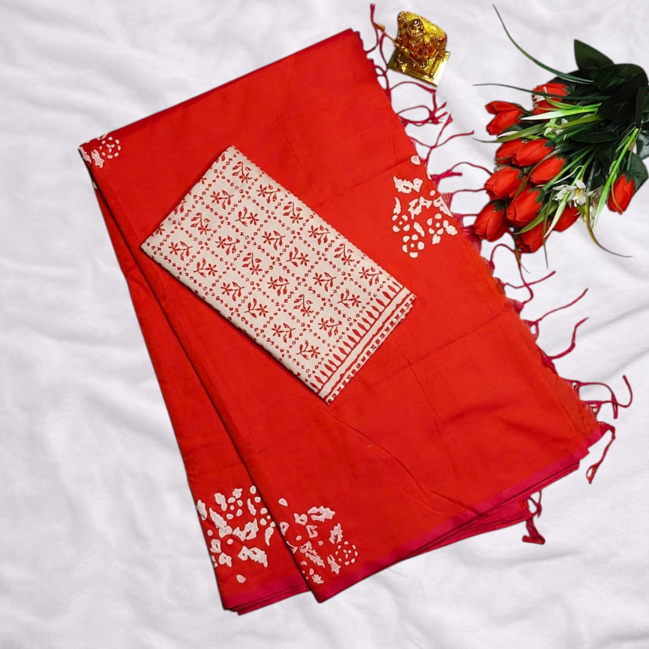 premium designer silky south cotton sarees* curated with unique designs. - Image 8