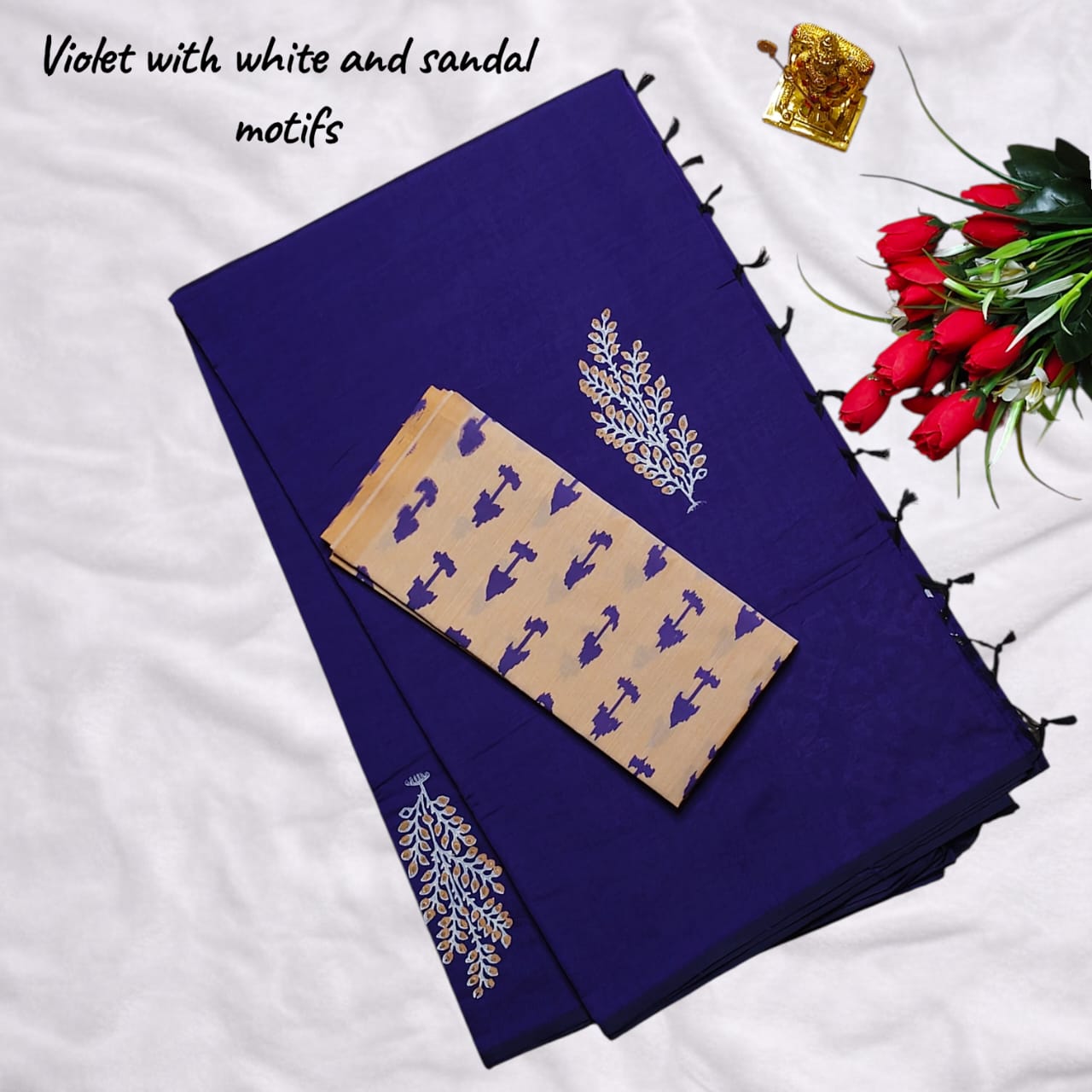 premium designer silky south cotton sarees* curated with unique designs. - Image 6