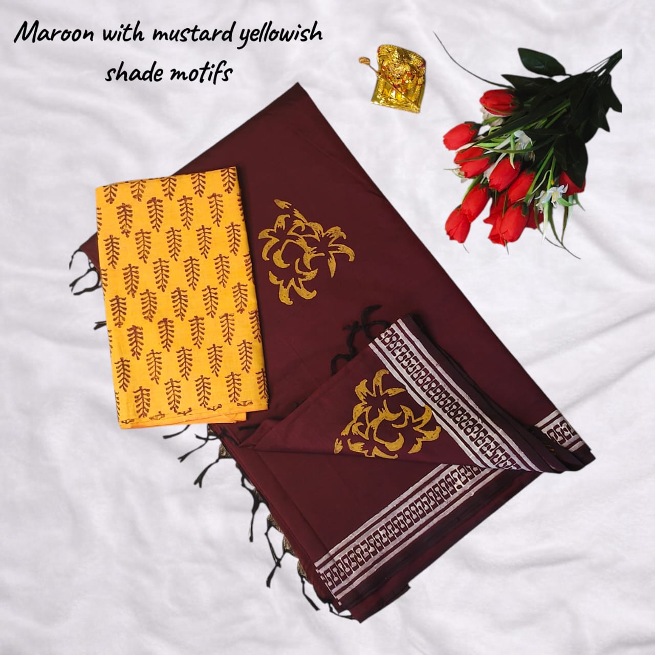 premium designer silky south cotton sarees* curated with unique designs. - Image 2