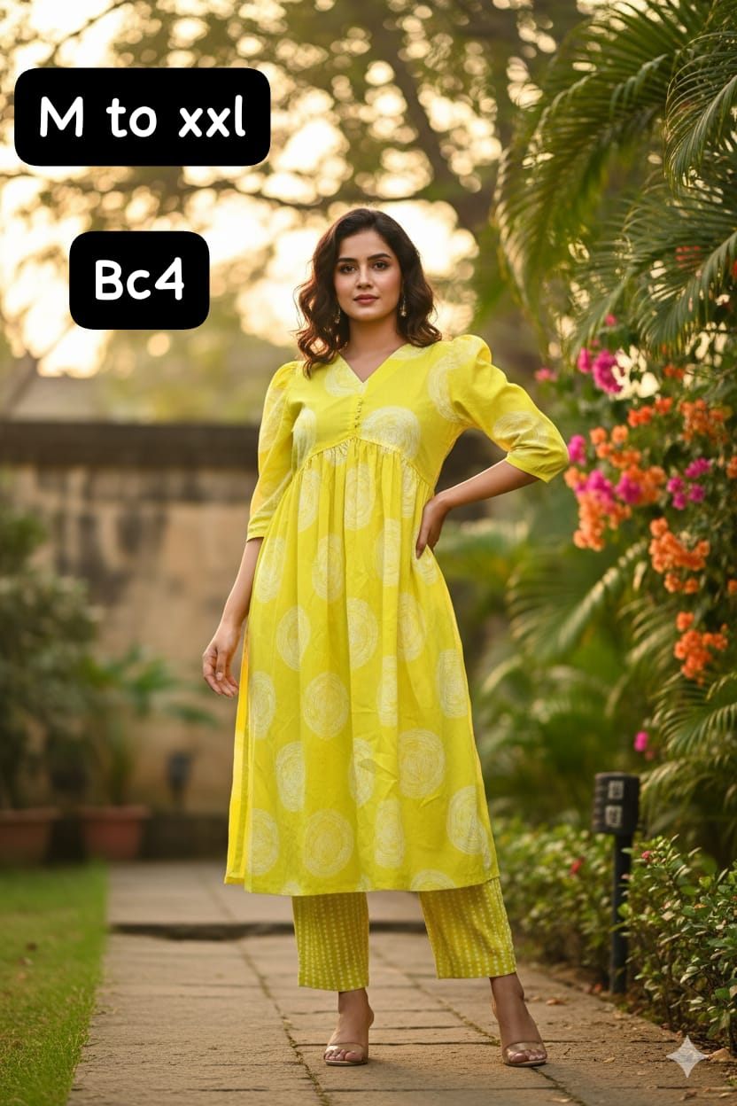 Premium quality KALAMKARI COTTON UMBRELLA Top with matching pants - Image 5