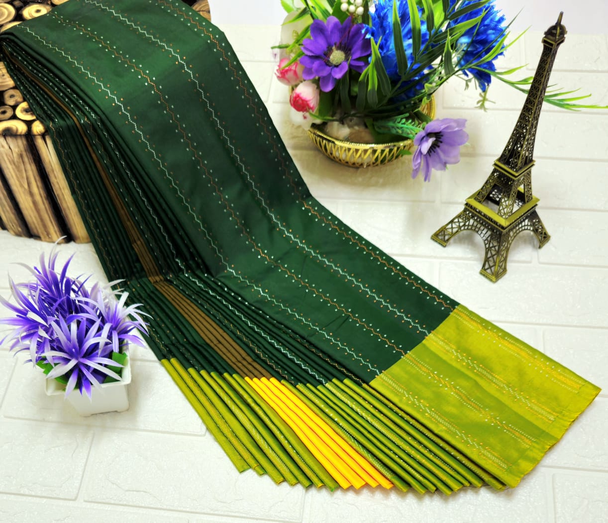 GRAND SOFT SILK WEDDING AND PARTY WEAR SILK SAREES - Image 4