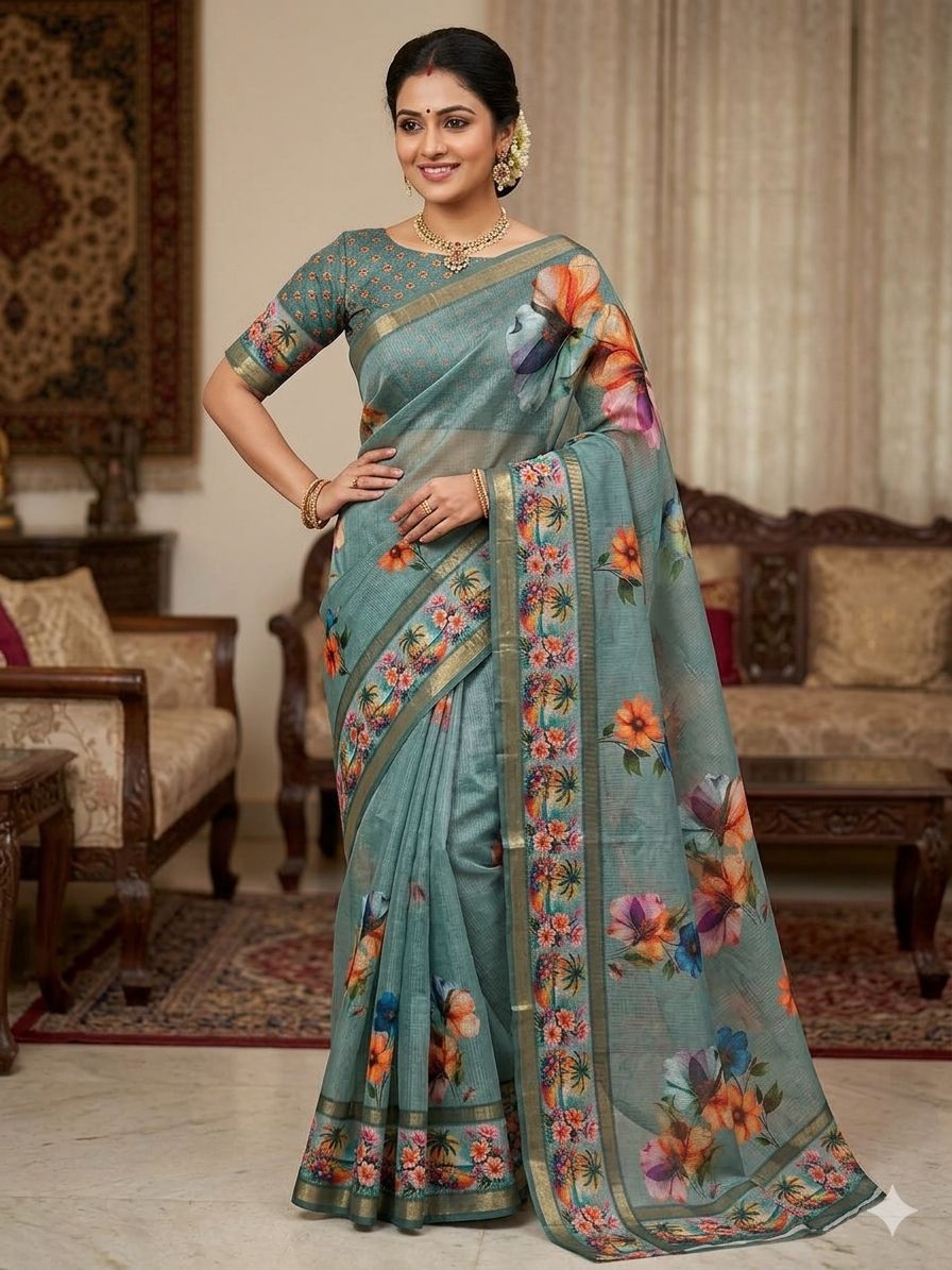 FANCY KOTA COTTON SAREES - Image 6