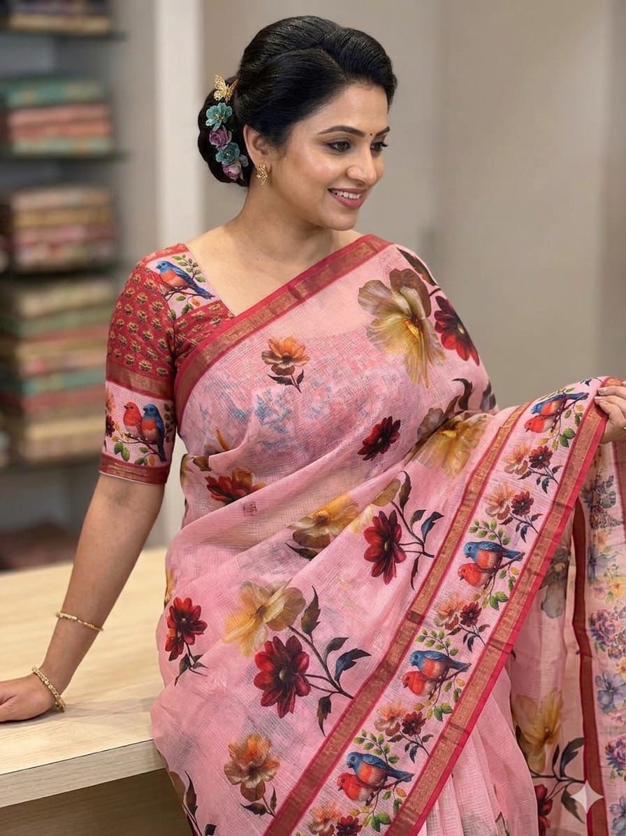 FANCY KOTA COTTON SAREES-2 - Image 5