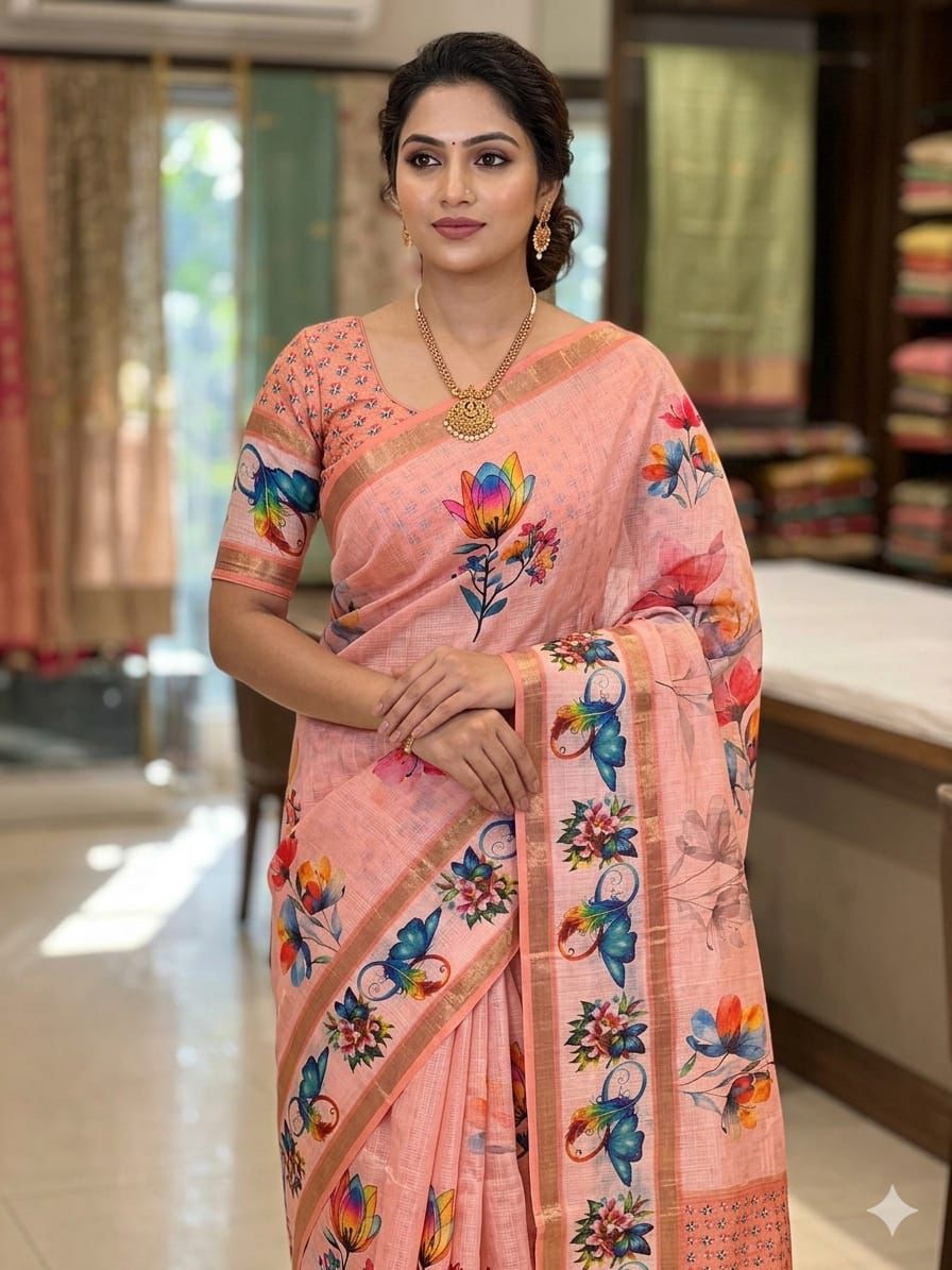 FANCY KOTA COTTON SAREES-2 - Image 3