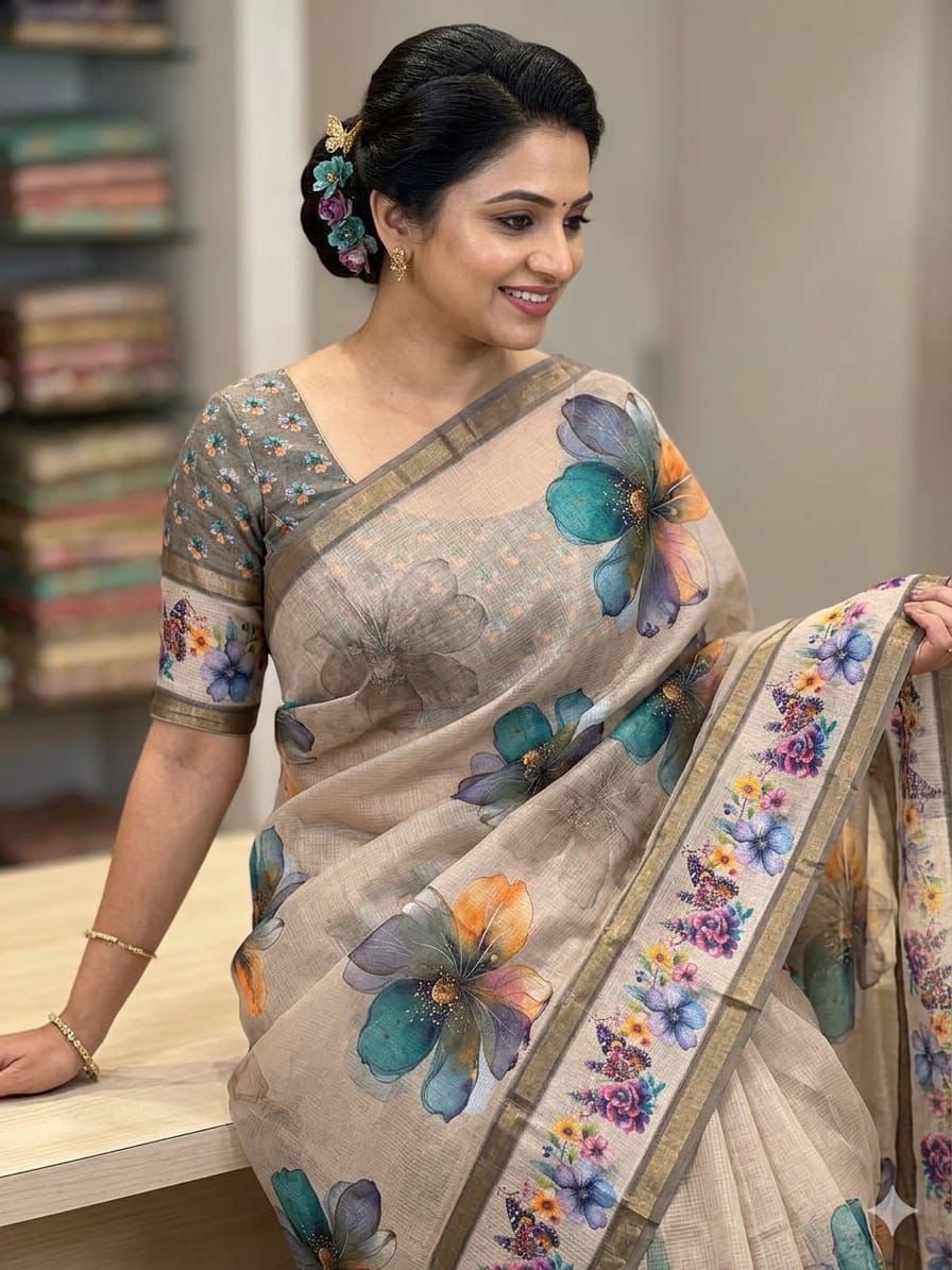 FANCY KOTA COTTON SAREES-2