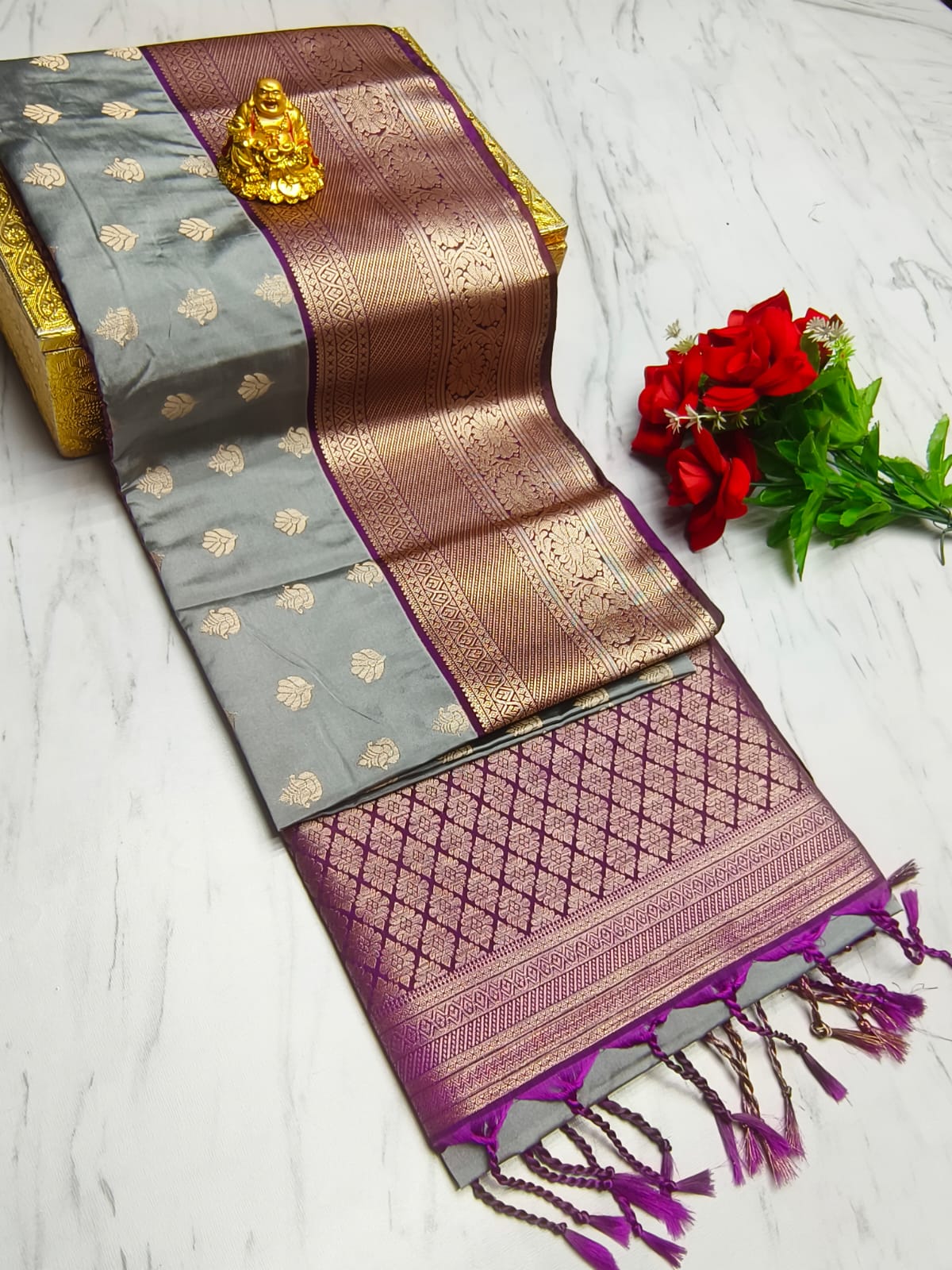 LUXURY SILKY SAREES - Image 2