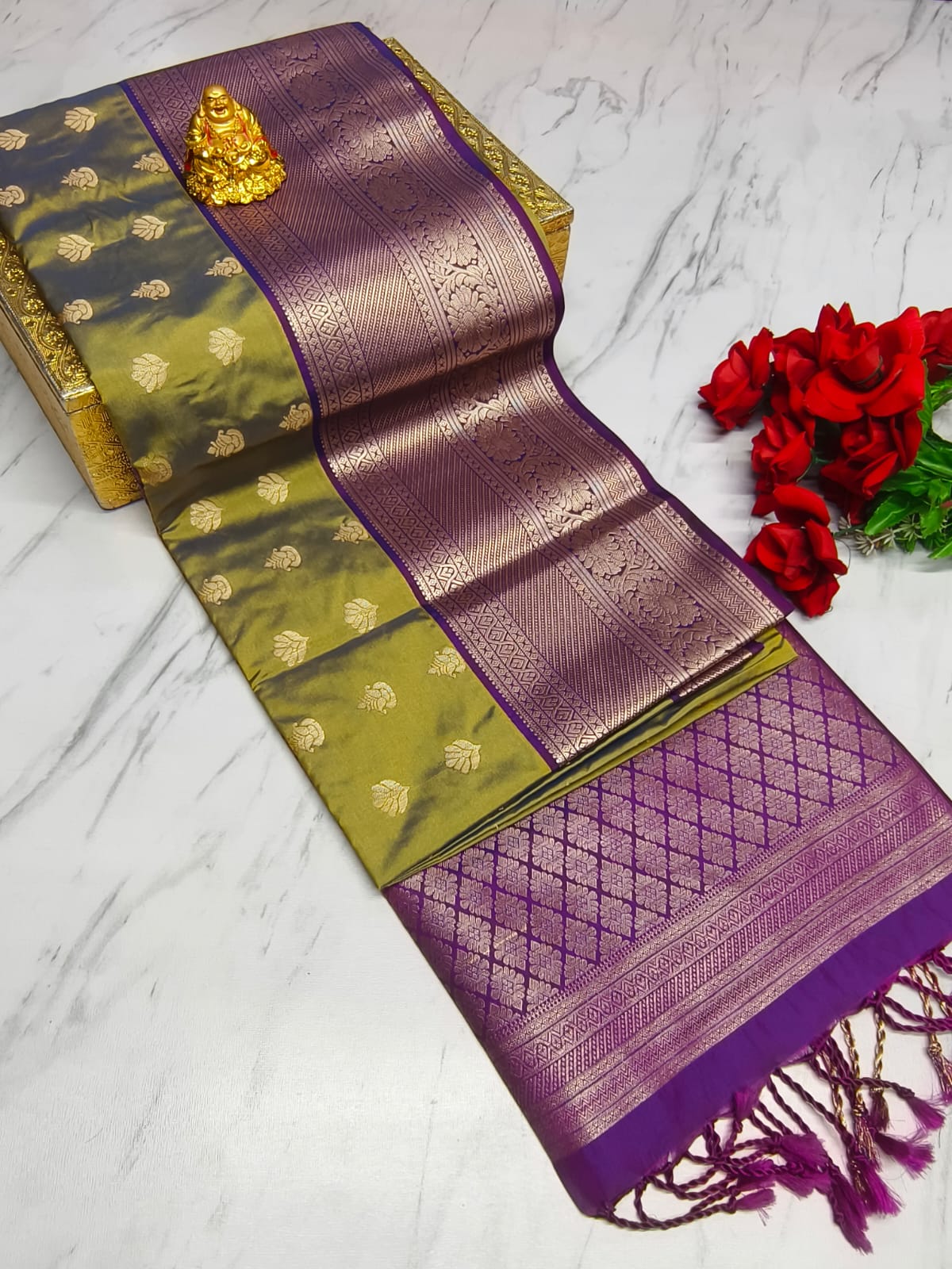 LUXURY SILKY SAREES-4 - Image 6