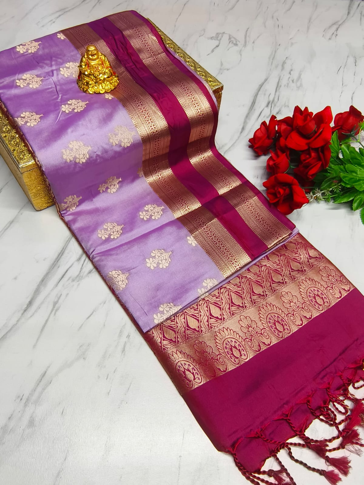 LUXURY SILKY SAREES-4 - Image 5