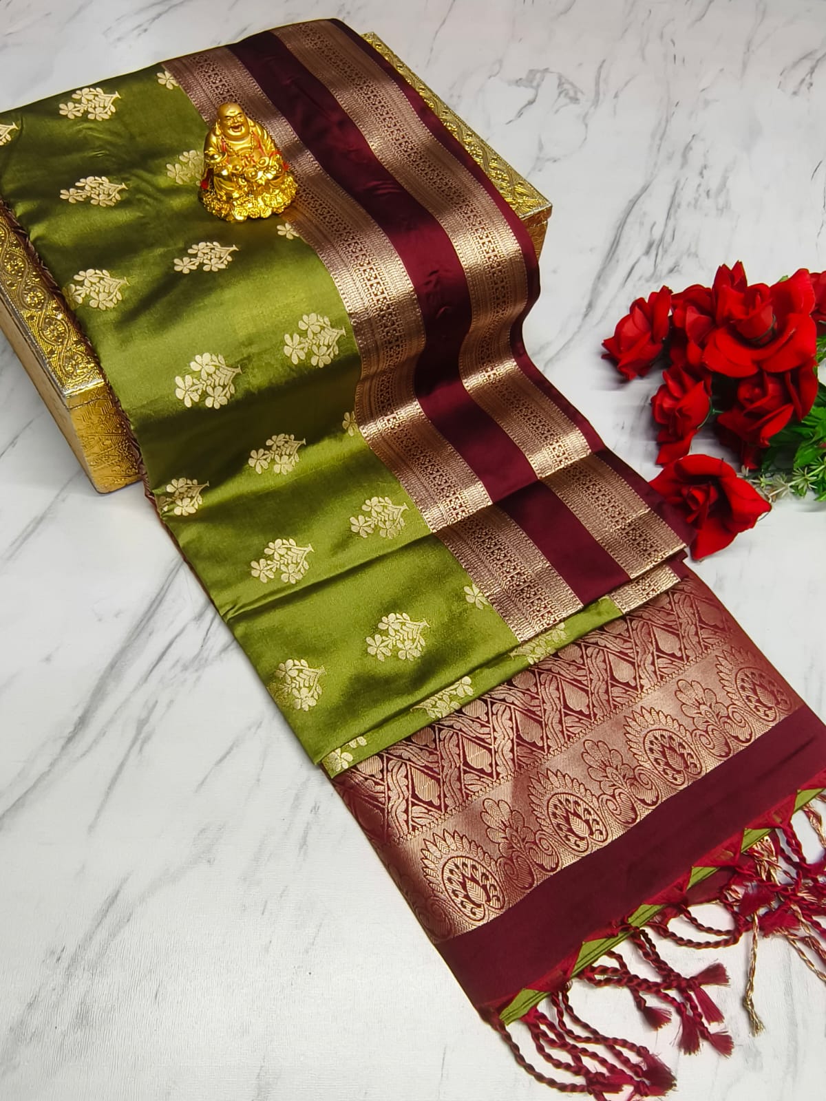 LUXURY SILKY SAREES-4 - Image 7