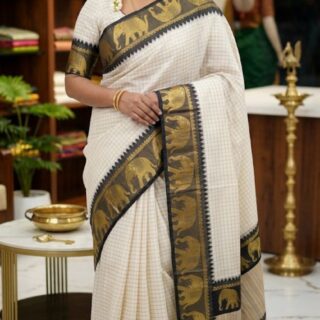 CHECKED SILK SAREES-3