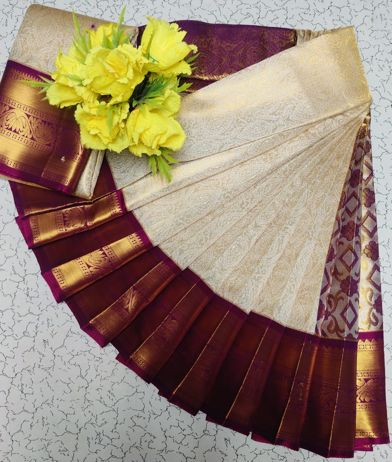 SPECIAL TISSUE WEDDING SILK SAREES - Image 8