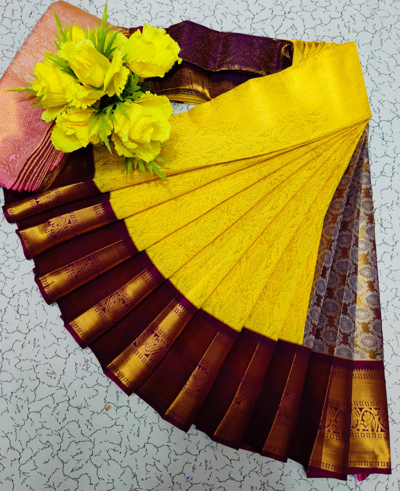 SPECIAL TISSUE WEDDING SILK SAREES - Image 2