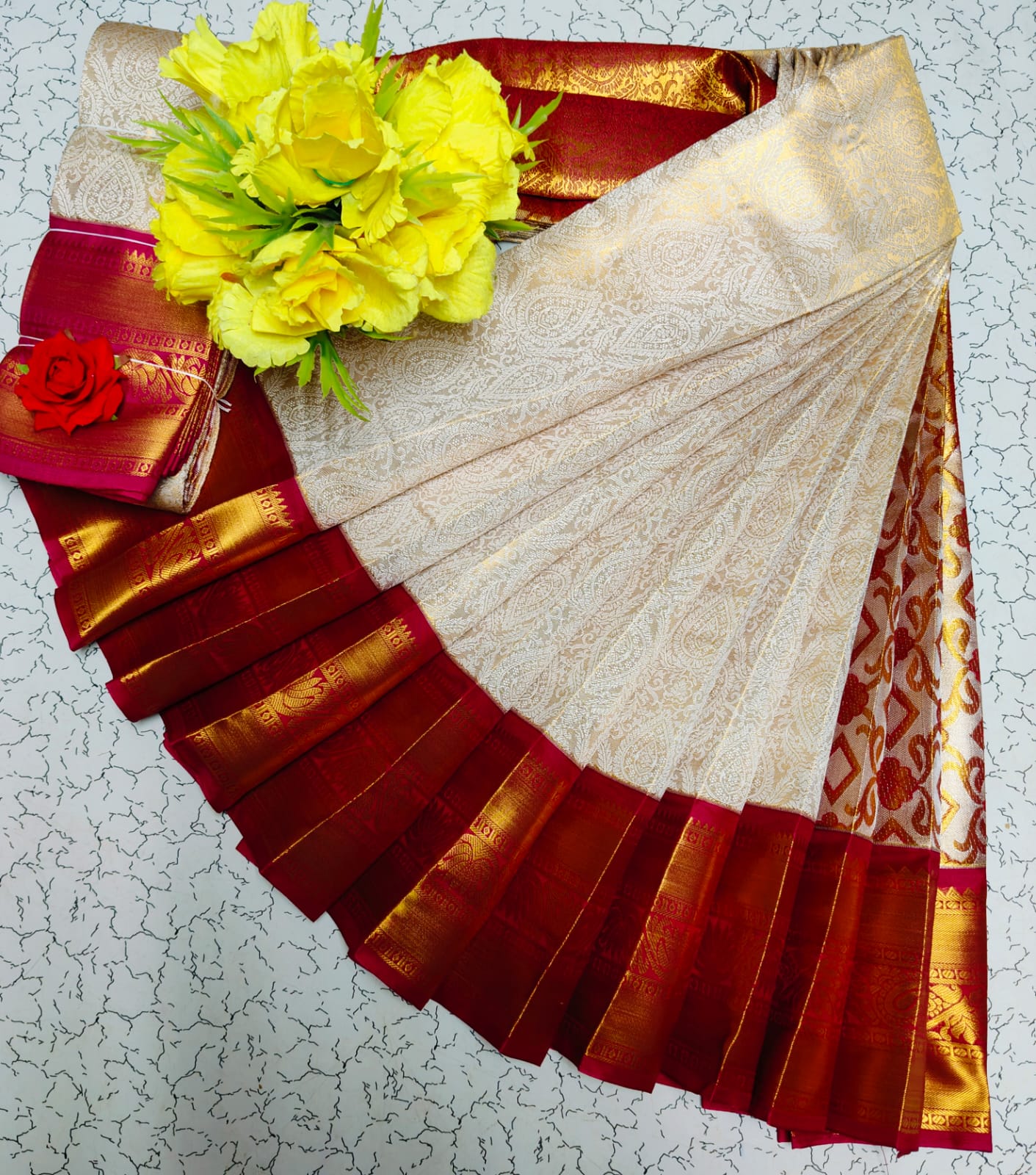 SPECIAL TISSUE WEDDING SILK SAREES-3 - Image 10
