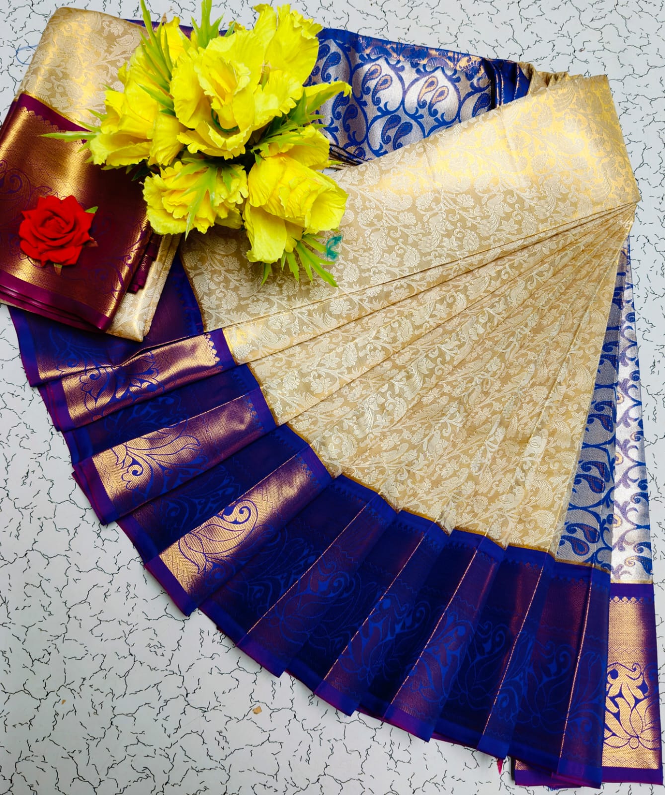 SPECIAL TISSUE WEDDING SILK SAREES-3 - Image 9