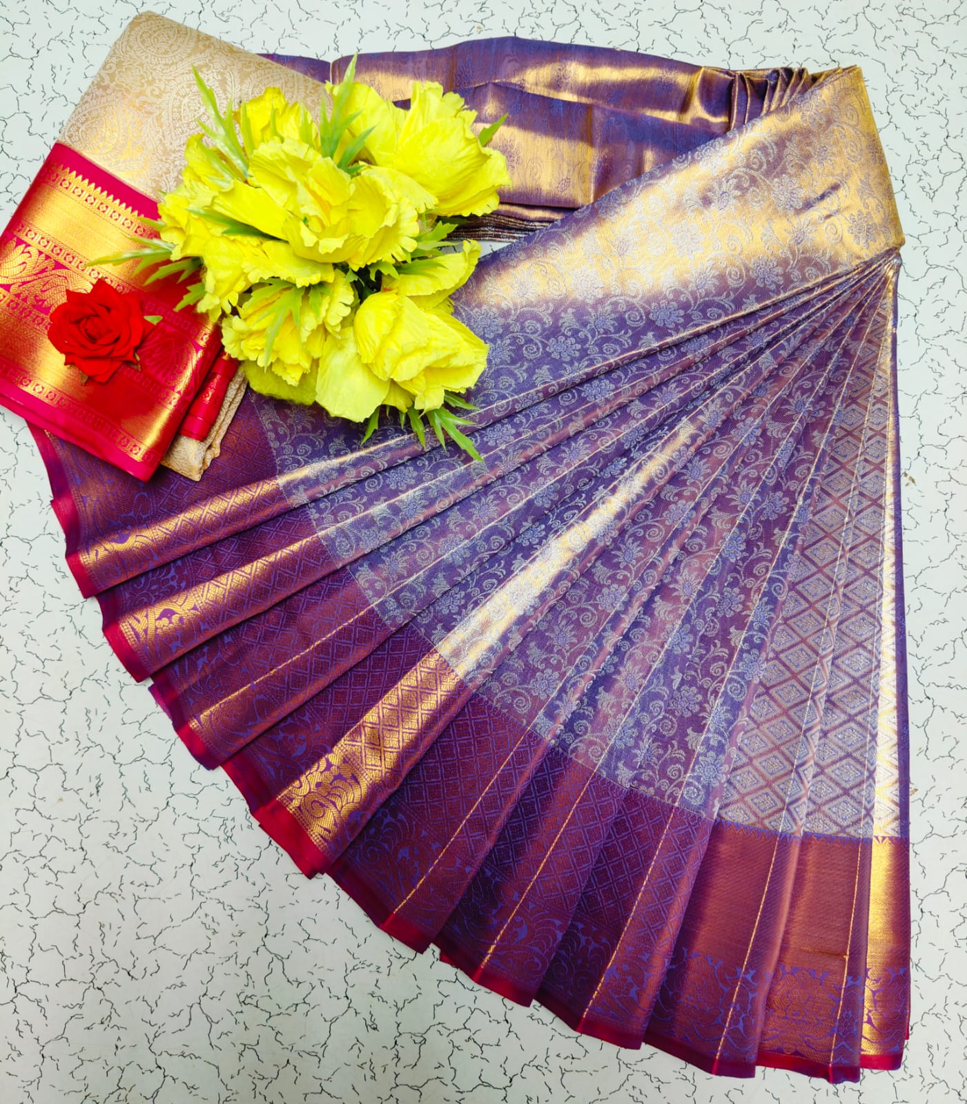 SPECIAL TISSUE WEDDING SILK SAREES-3 - Image 6