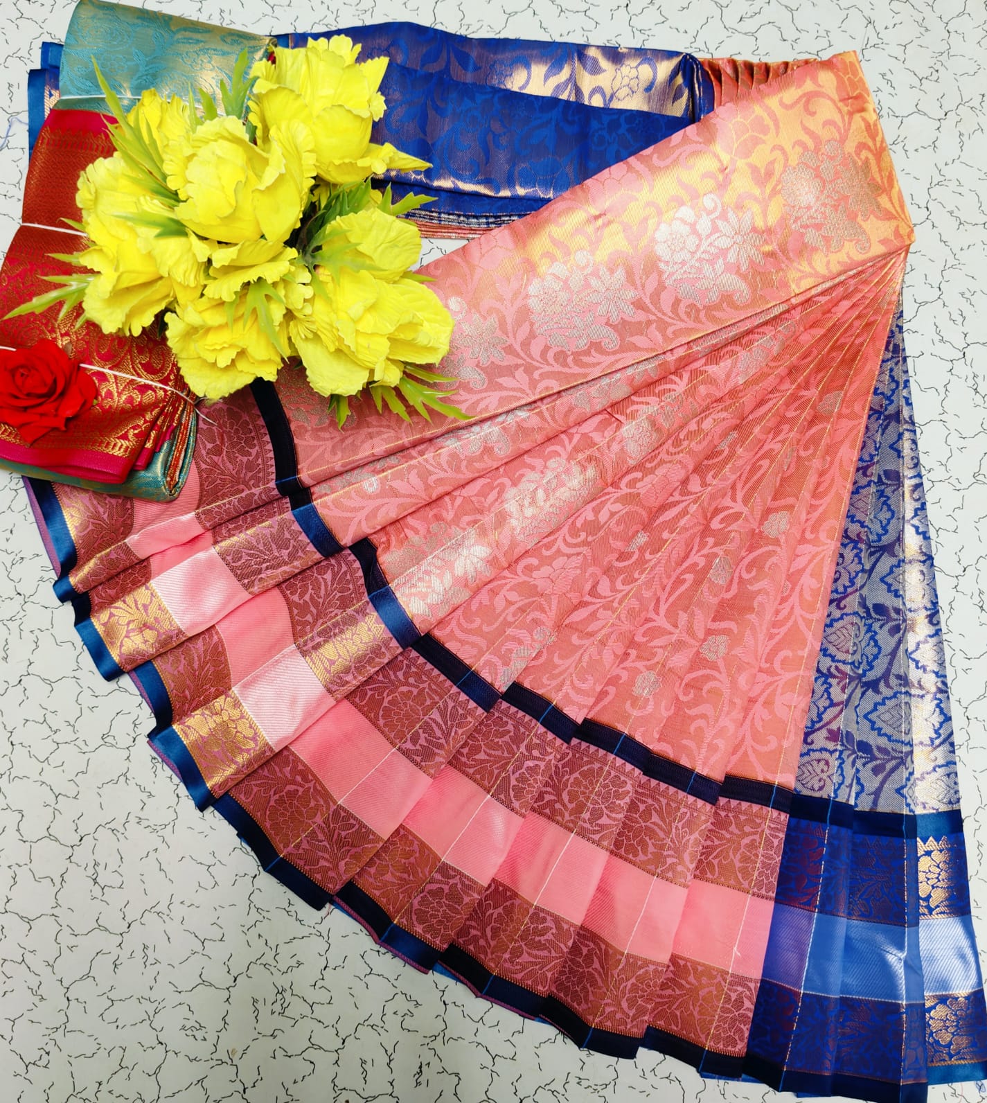 SPECIAL TISSUE WEDDING SILK SAREES-3 - Image 4