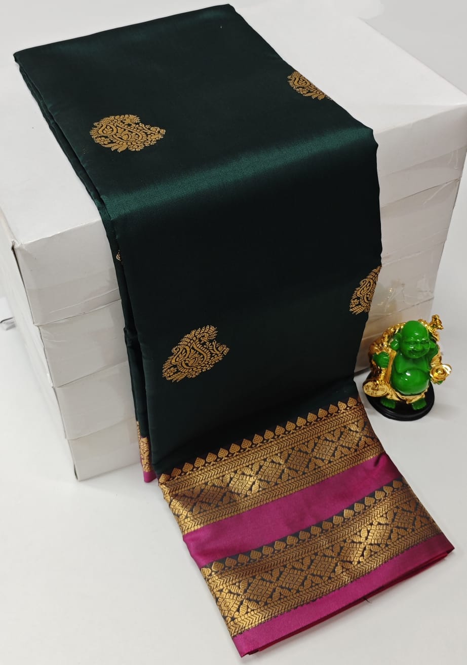 PREMIUM KANCHI SOFT SILK SAREES-5 - Image 9