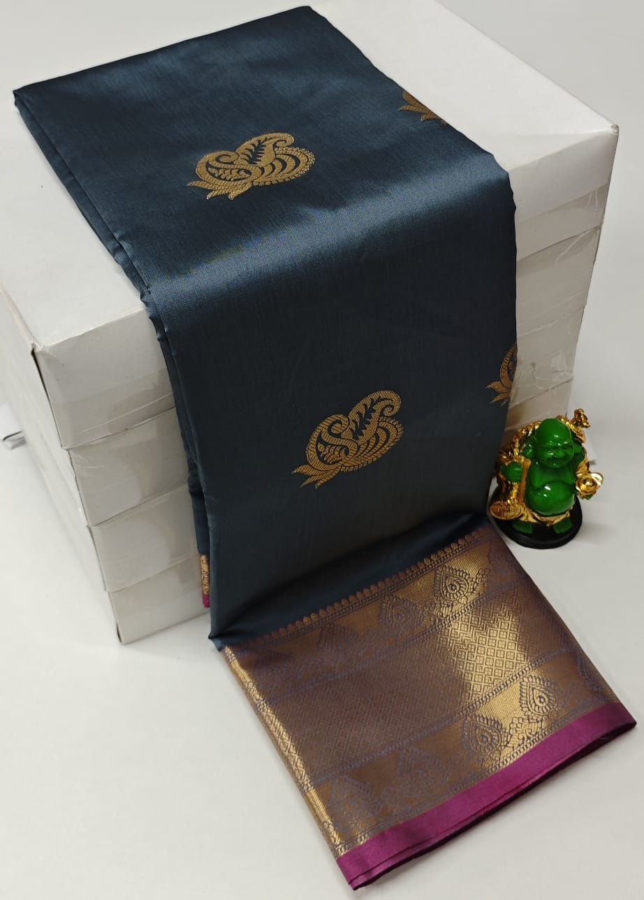 PREMIUM KANCHI SOFT SILK SAREES-5 - Image 2