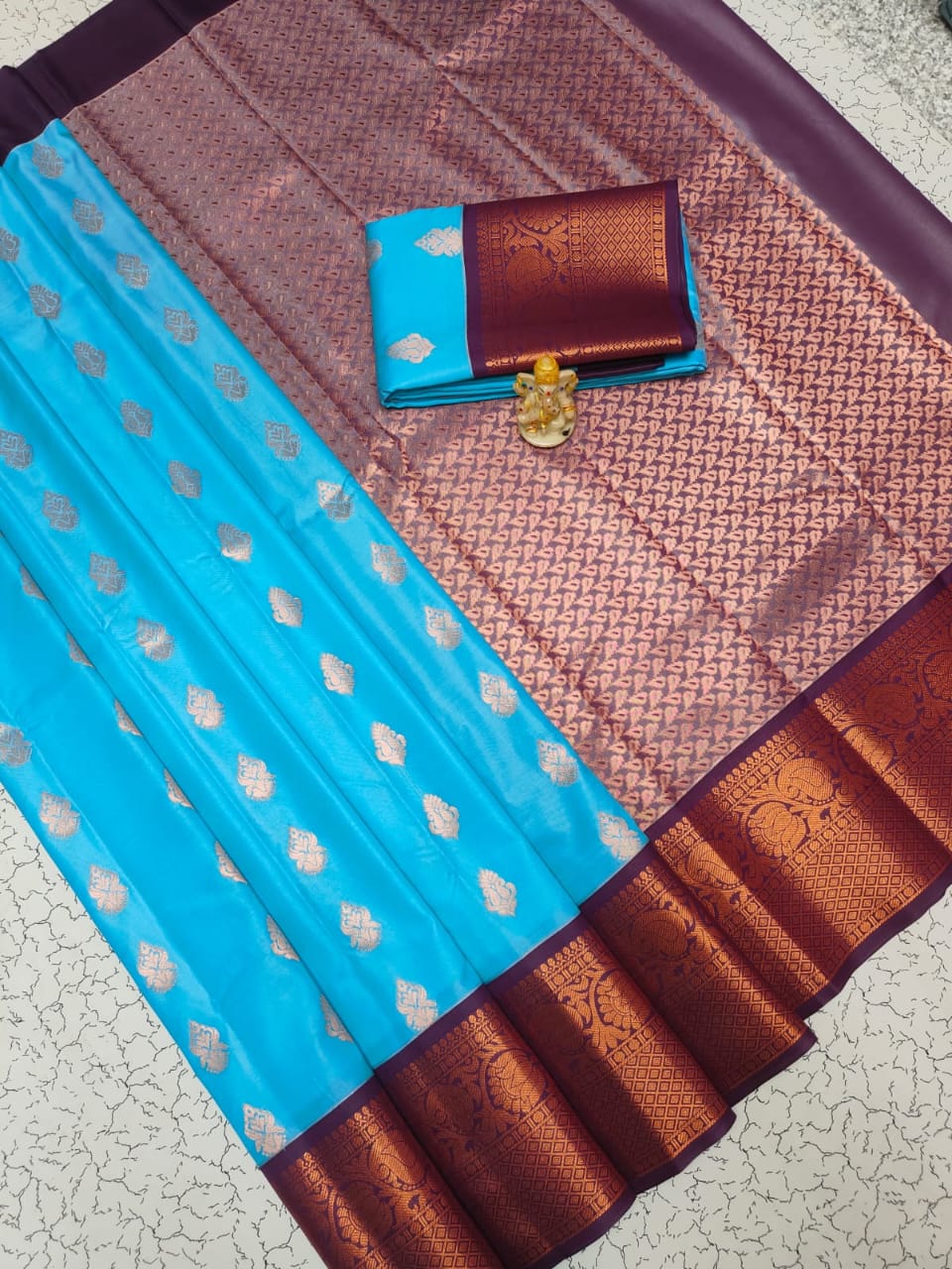 MANGALYAM KORVAI KOTTANJI TANA SOFT SILK SAREE-2 - Image 2