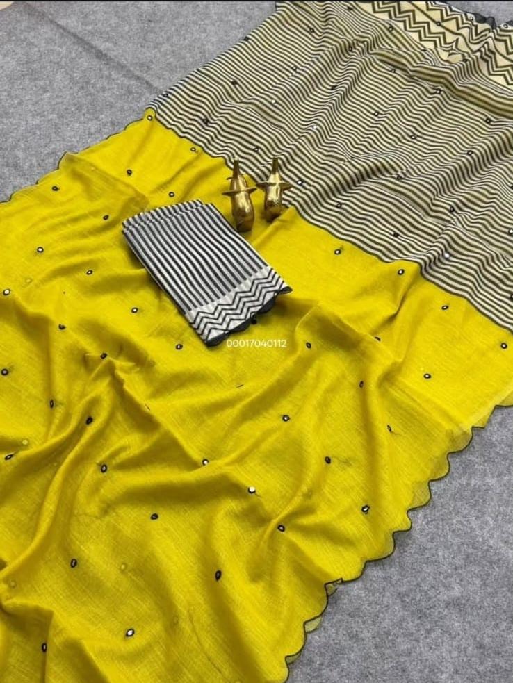 LINEN COTTON SAREES - Image 2