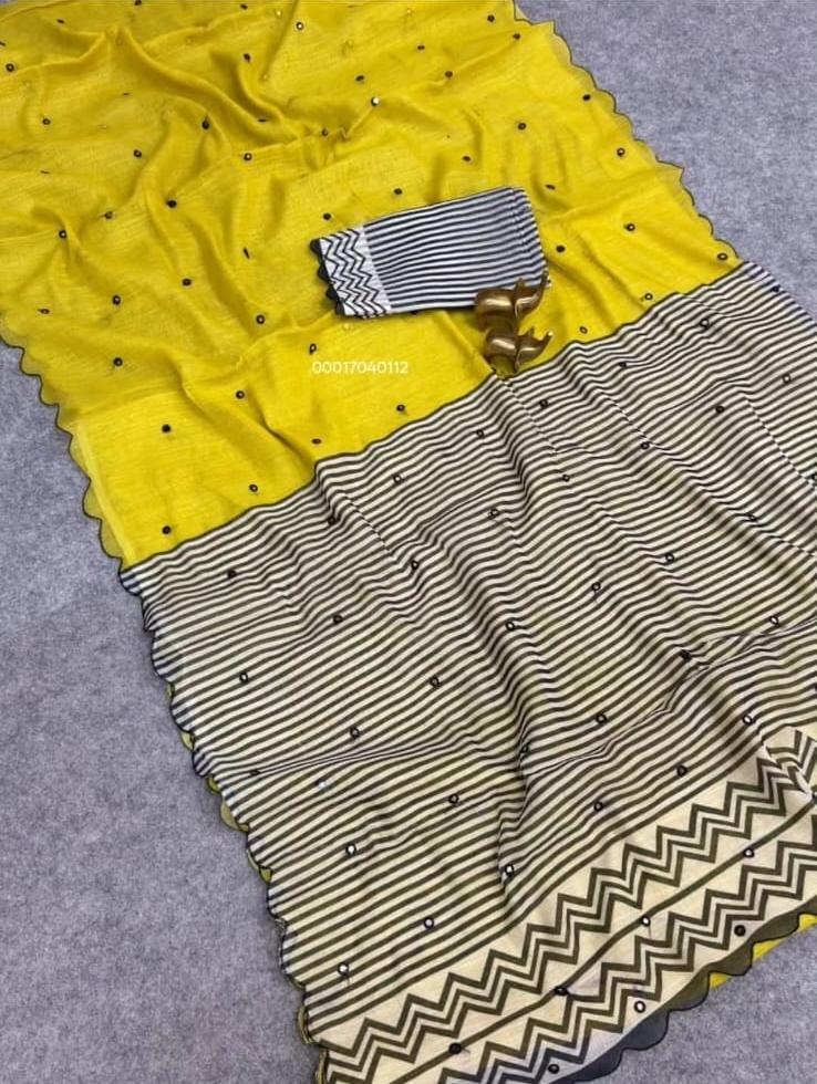 LINEN COTTON SAREES - Image 6
