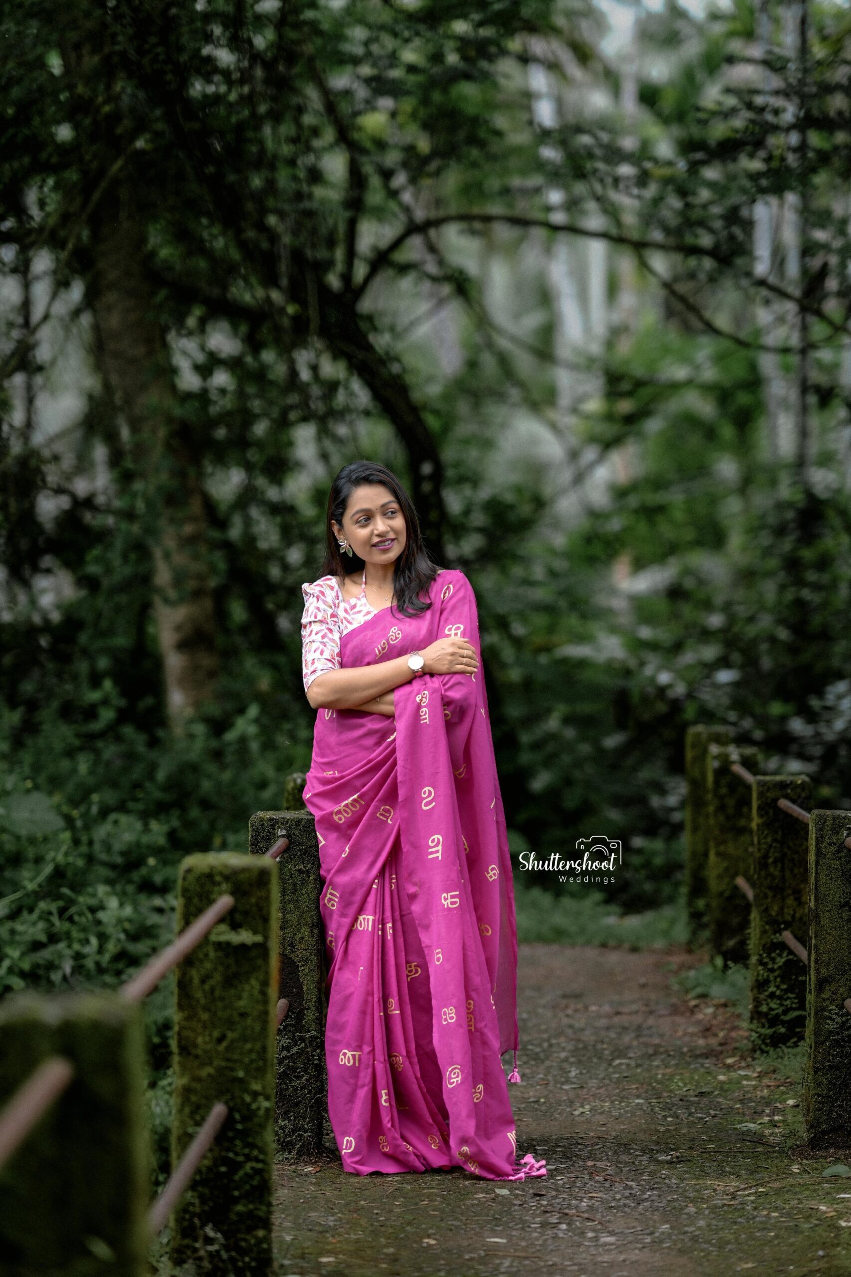 TAMIL LETTERS KHADI COTTON SAREES WITH BLOUSE - Image 3