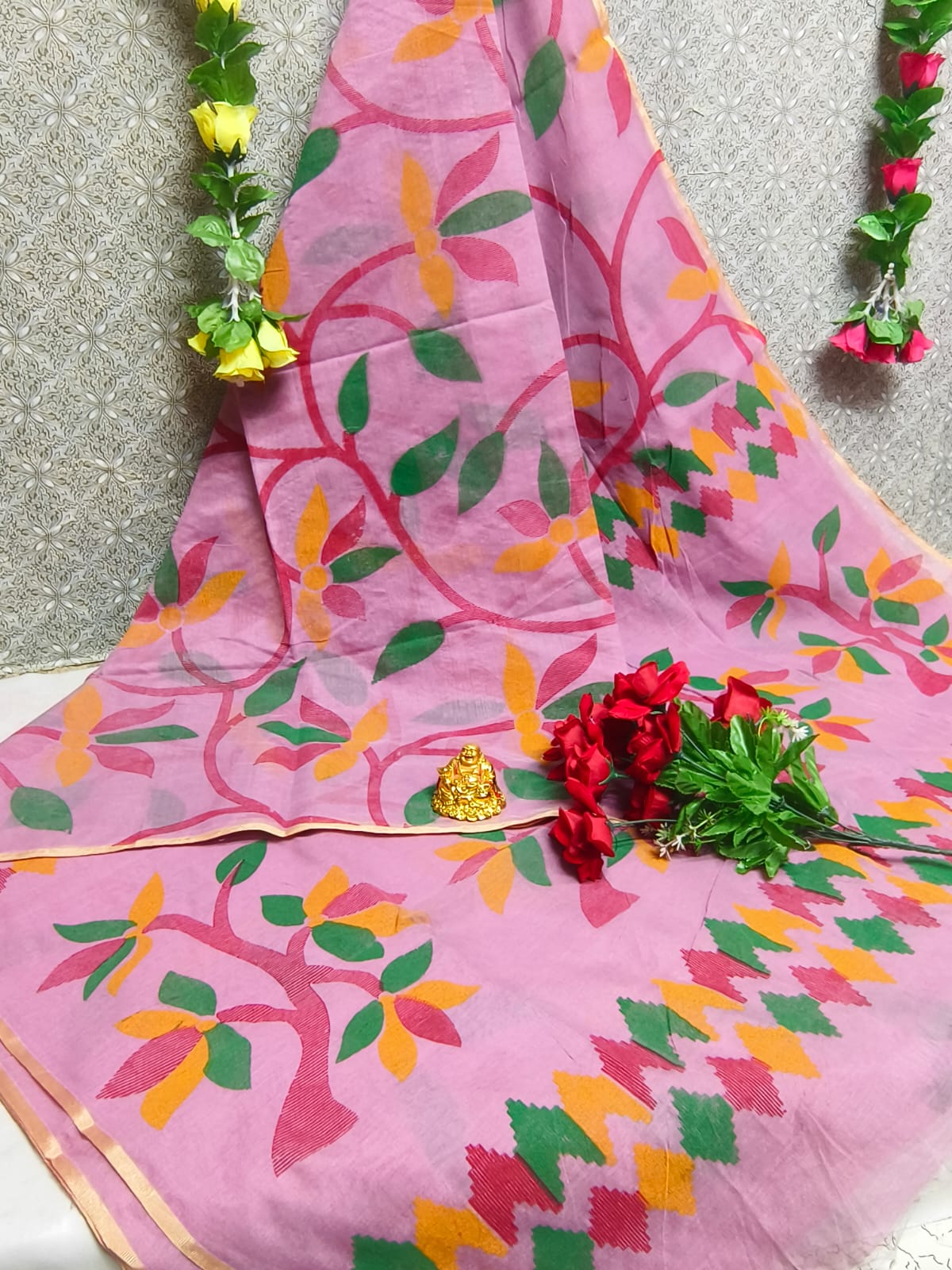 SILK COTTON DIGITAL PRINTING SAREES - Image 10