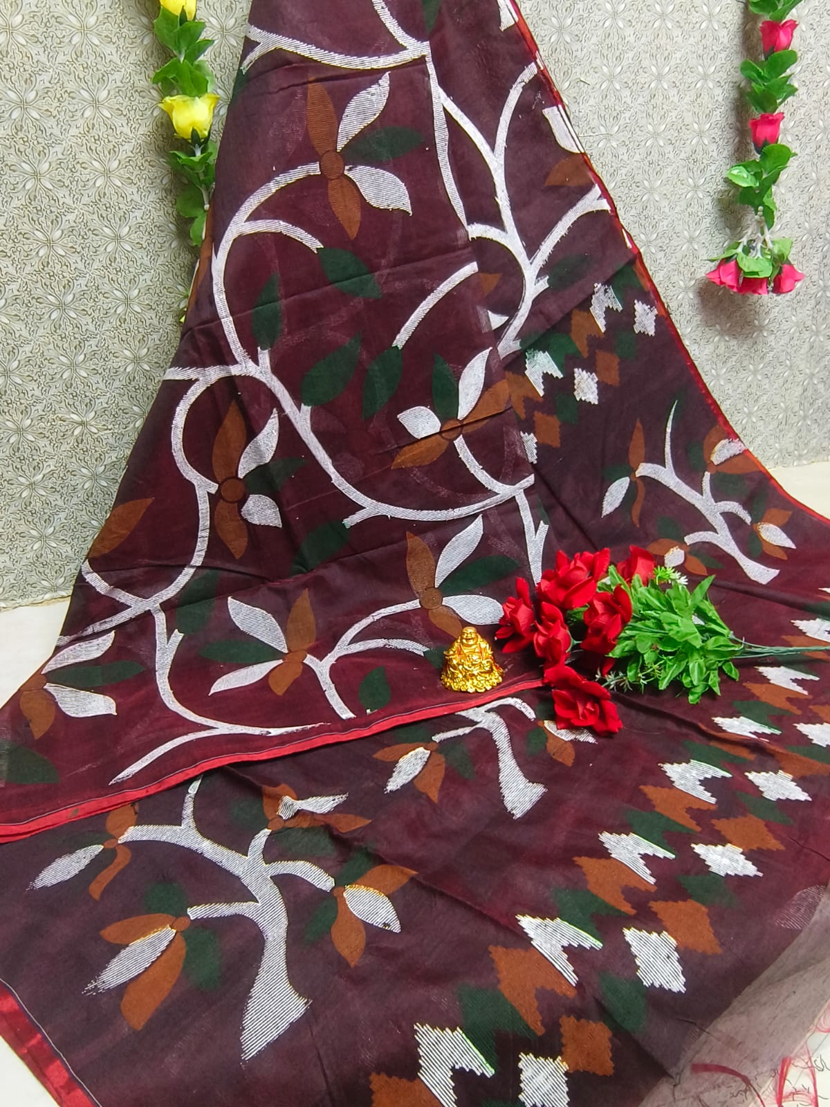 SILK COTTON DIGITAL PRINTING SAREES