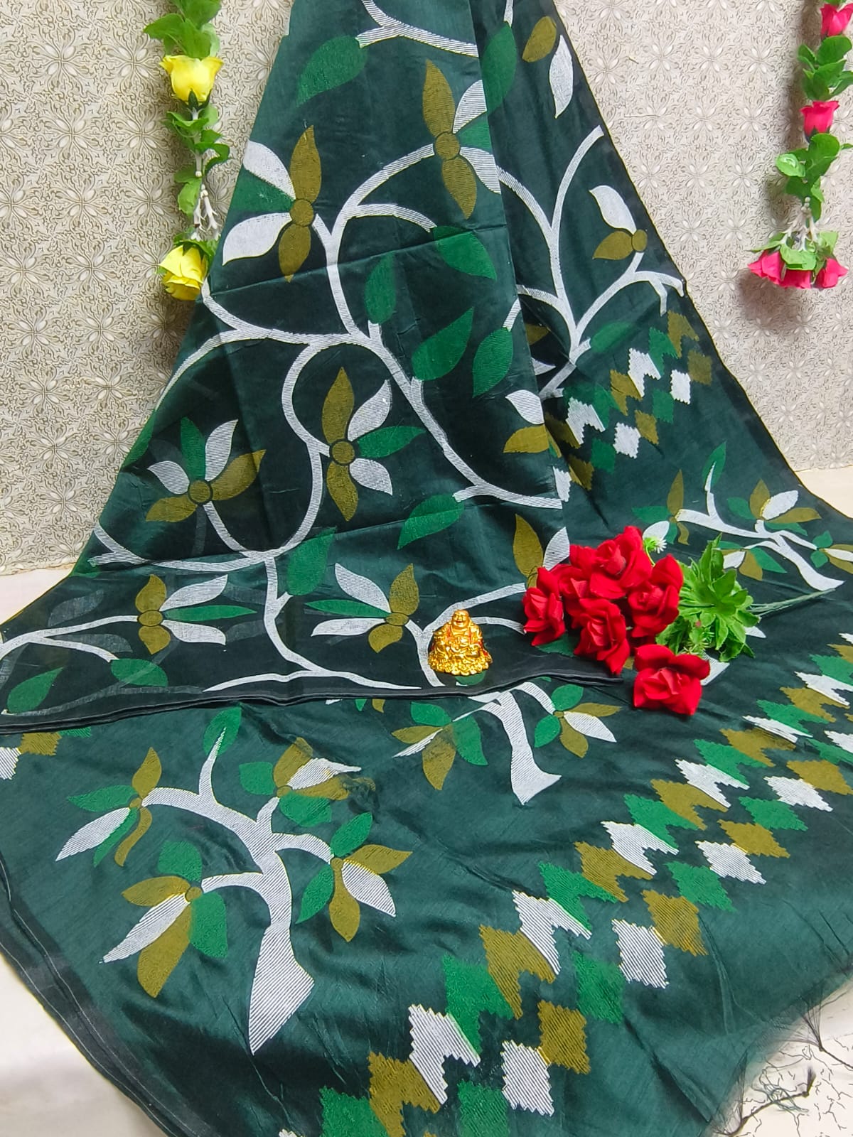 SILK COTTON DIGITAL PRINTING SAREES - Image 9