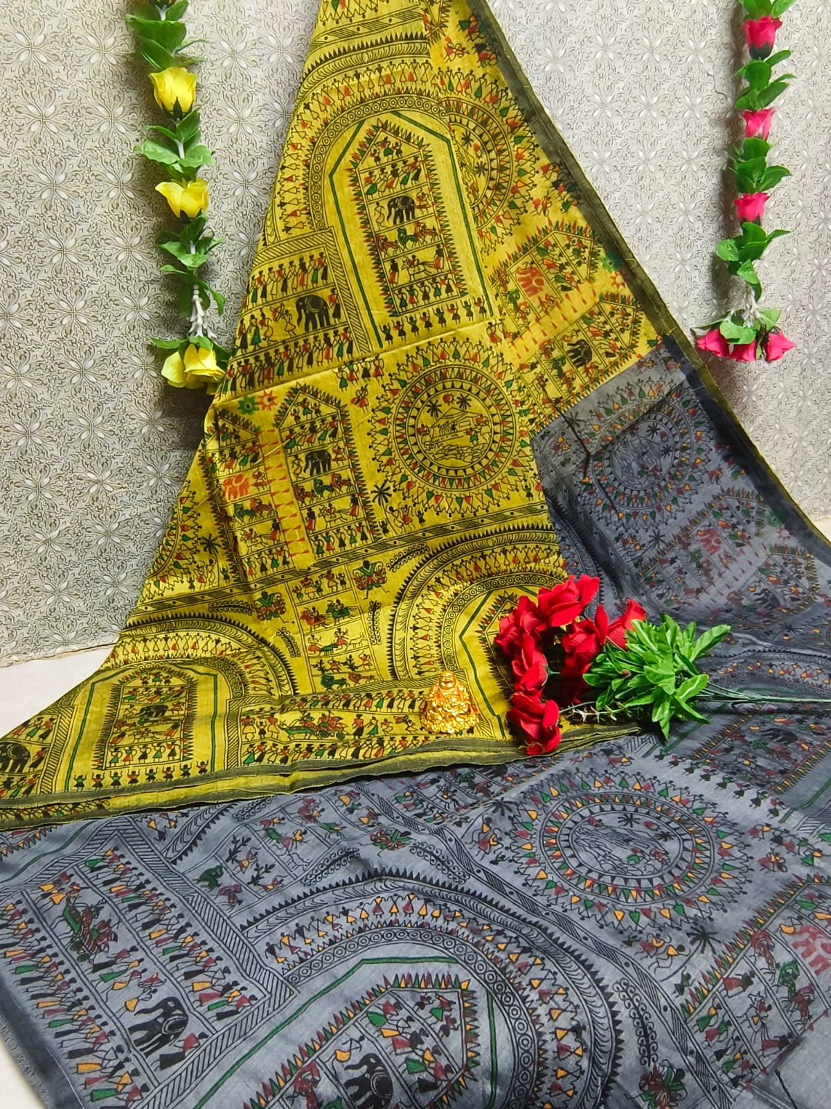 SILK COTTON DIGITAL PRINTING SAREES - Image 6