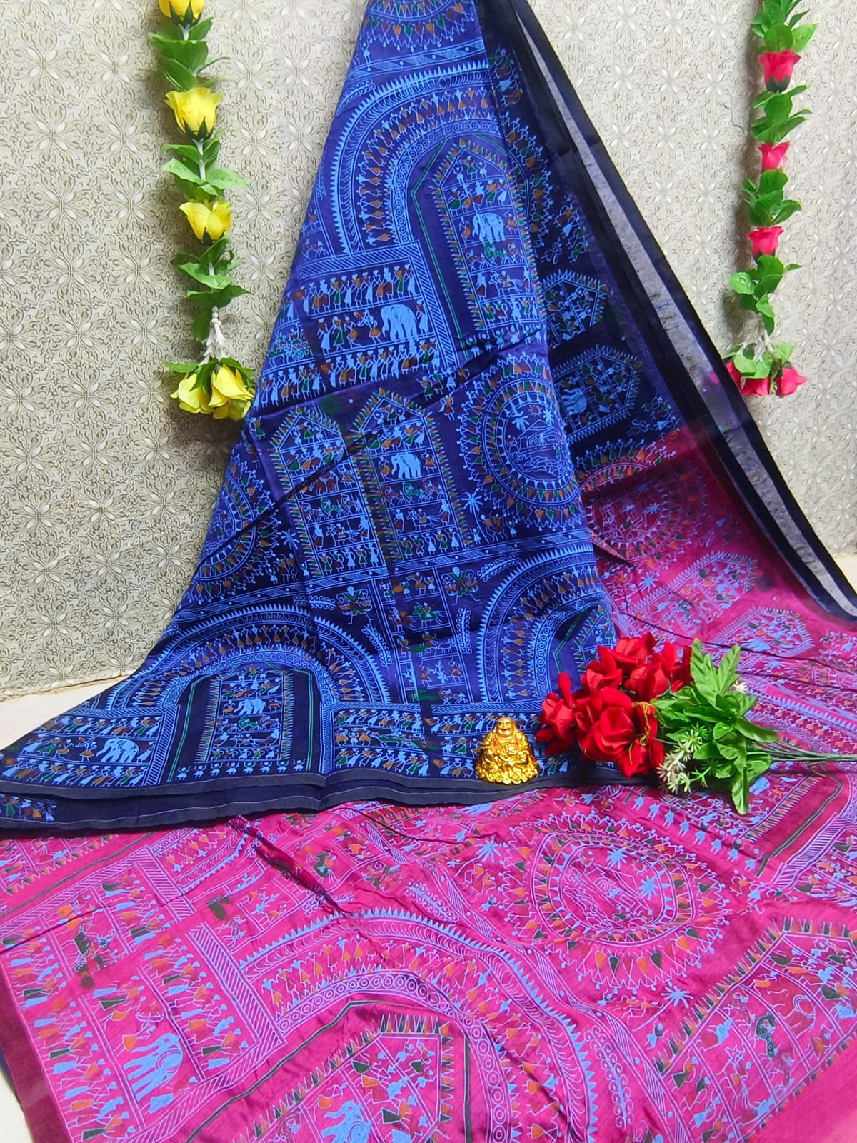 SILK COTTON DIGITAL PRINTING SAREES COLLECTION-2 - Image 8