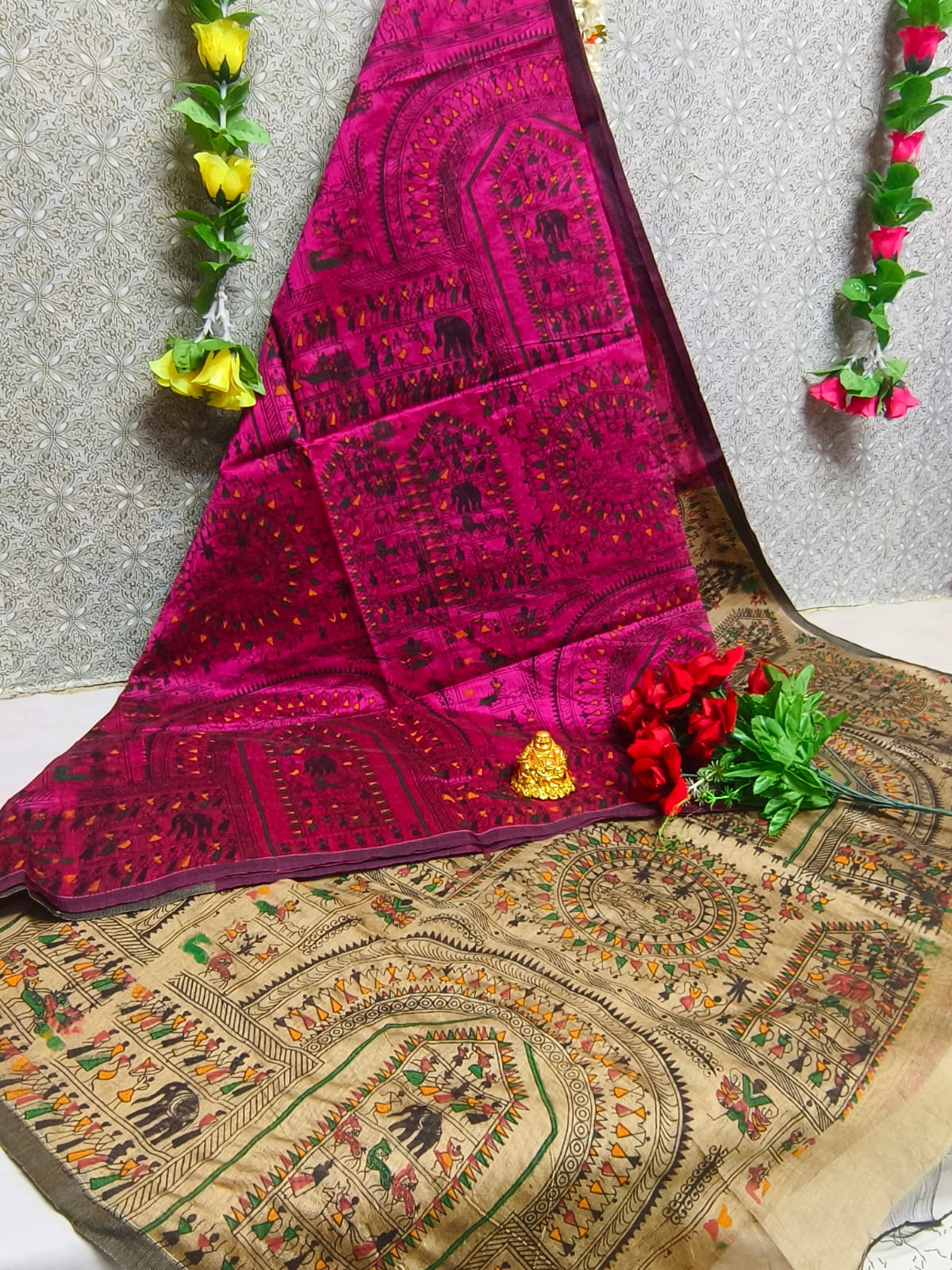 SILK COTTON DIGITAL PRINTING SAREES COLLECTION-2 - Image 7