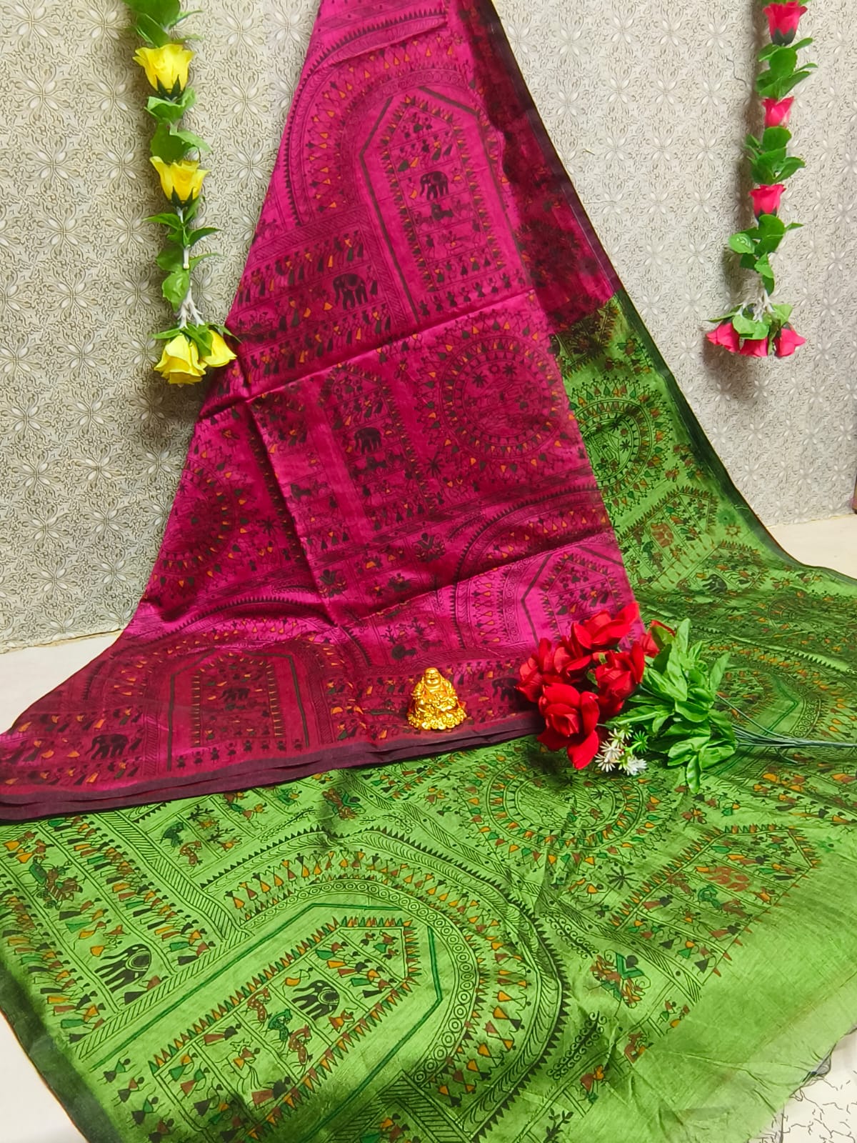SILK COTTON DIGITAL PRINTING SAREES COLLECTION-2 - Image 5