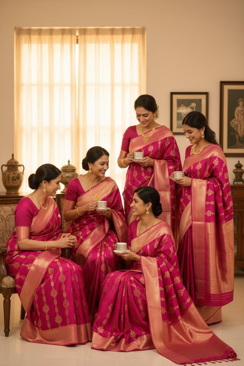 PREMIUM BANARASI COTTON SOFT SILK SAREES - Image 2