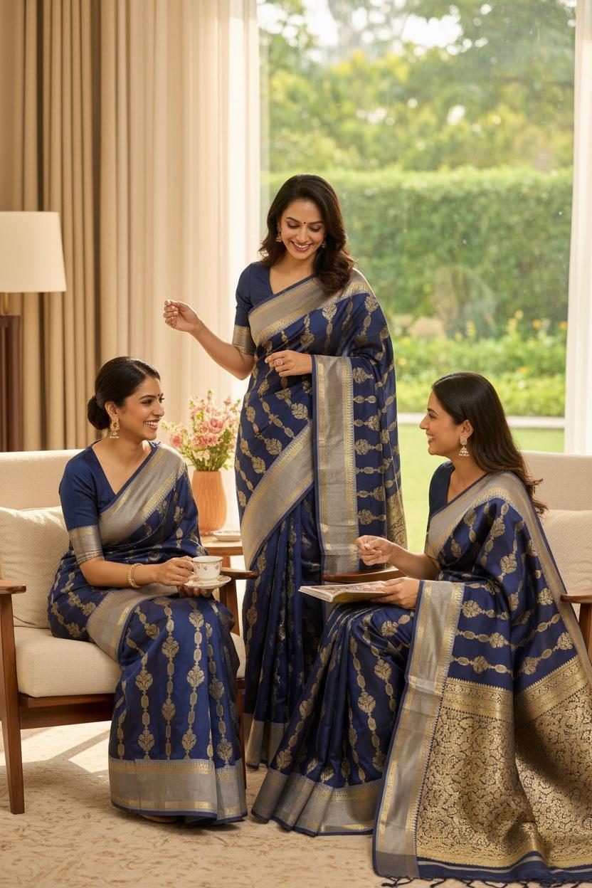 PREMIUM BANARASI COTTON SOFT SILK SAREES