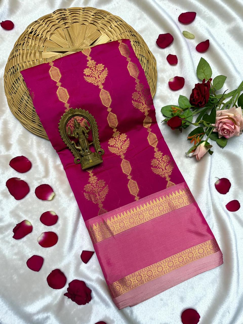 PREMIUM BANARASI COTTON SOFT SILK SAREES - Image 4