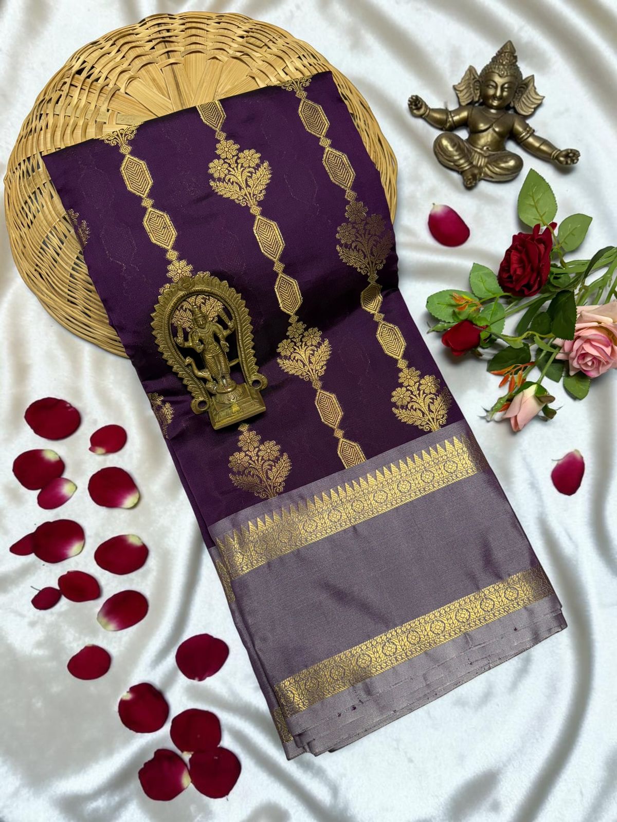 PREMIUM BANARASI COTTON SOFT SILK SAREES - Image 6