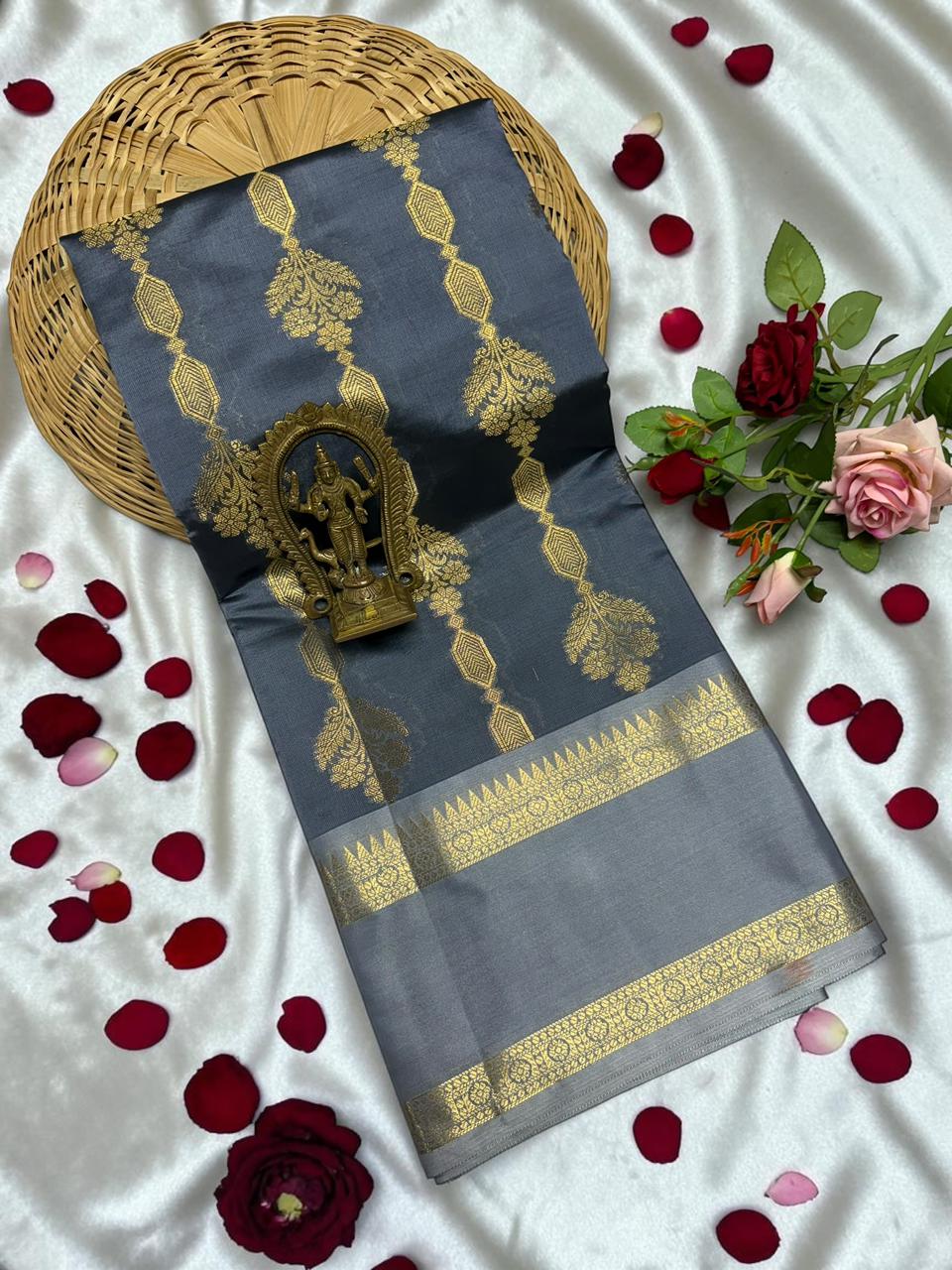 PREMIUM BANARASI COTTON SOFT SILK SAREES - Image 7