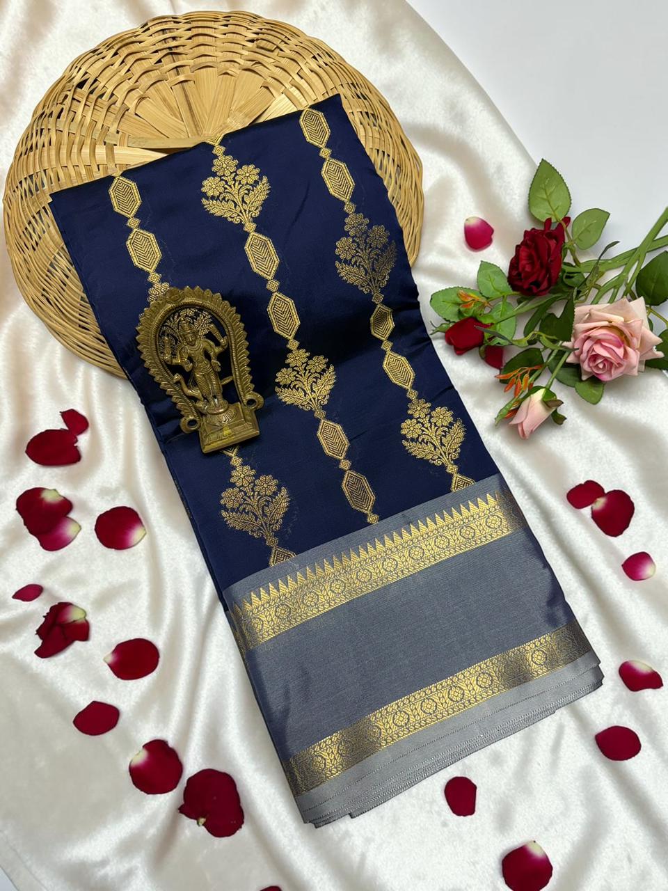 PREMIUM BANARASI COTTON SOFT SILK SAREES - Image 10