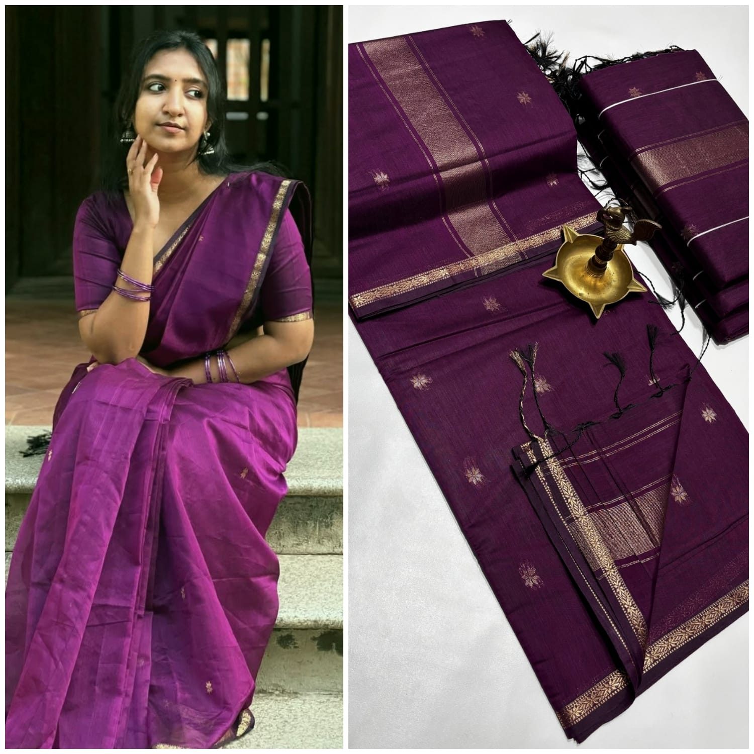 PREMIUM COTTON SILK SAREES-2 - Image 4