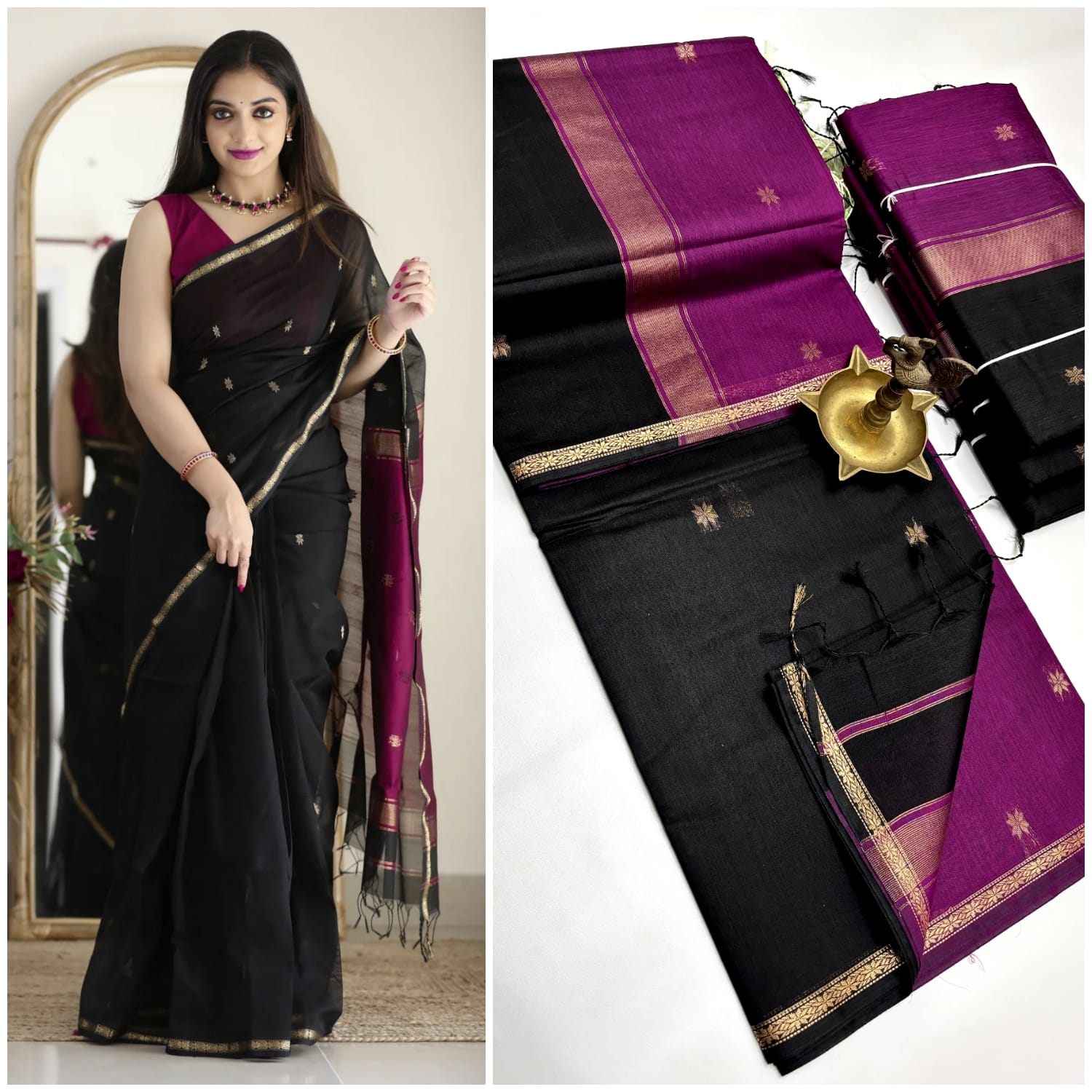 PREMIUM COTTON SILK SAREES-2 - Image 3