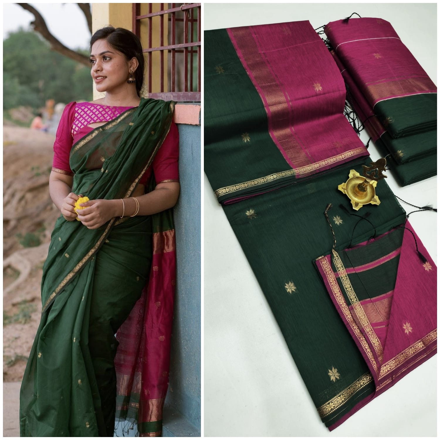 PREMIUM COTTON SILK SAREES-2 - Image 2