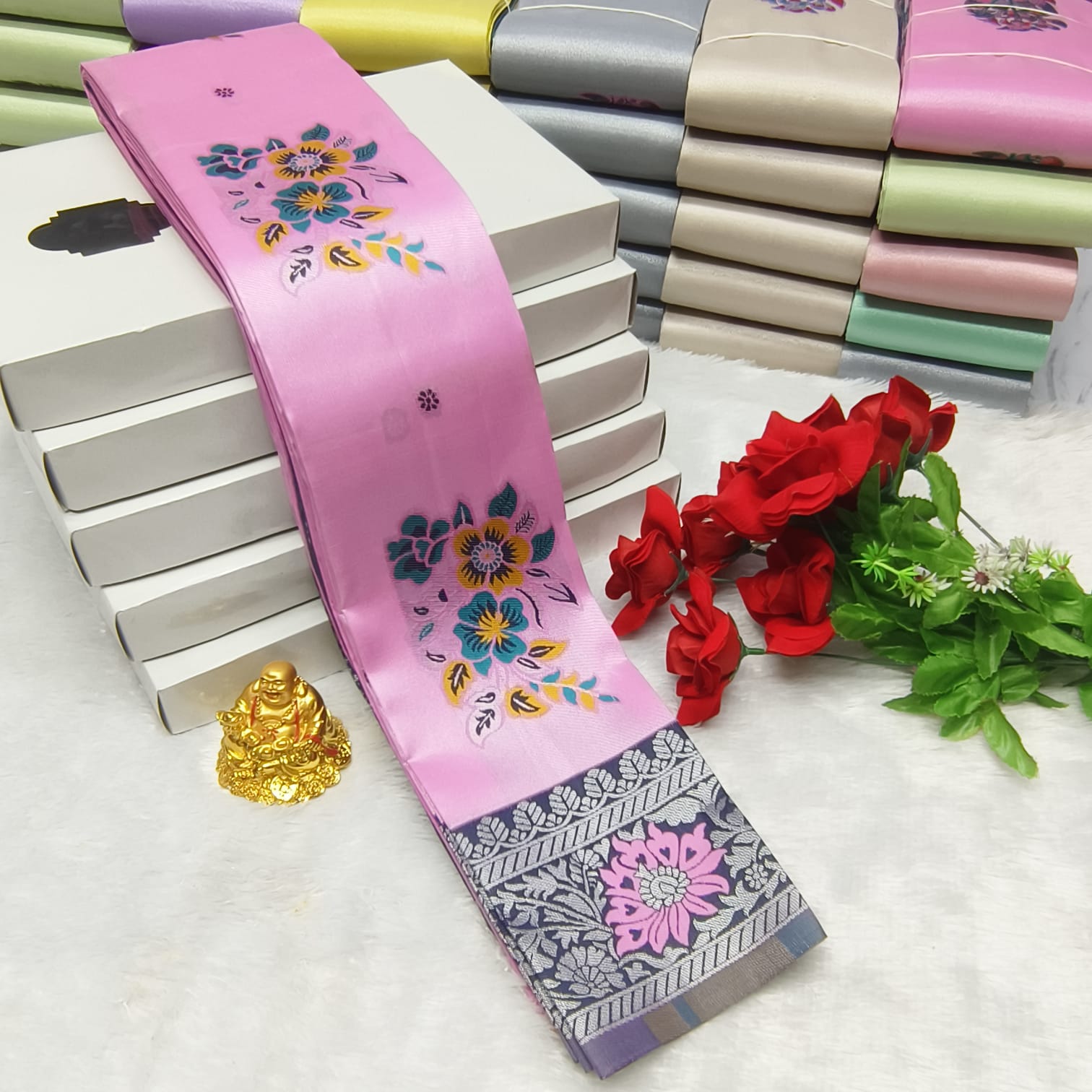 LIGHT WEIGHT SOFT SILK SAREES - Image 10