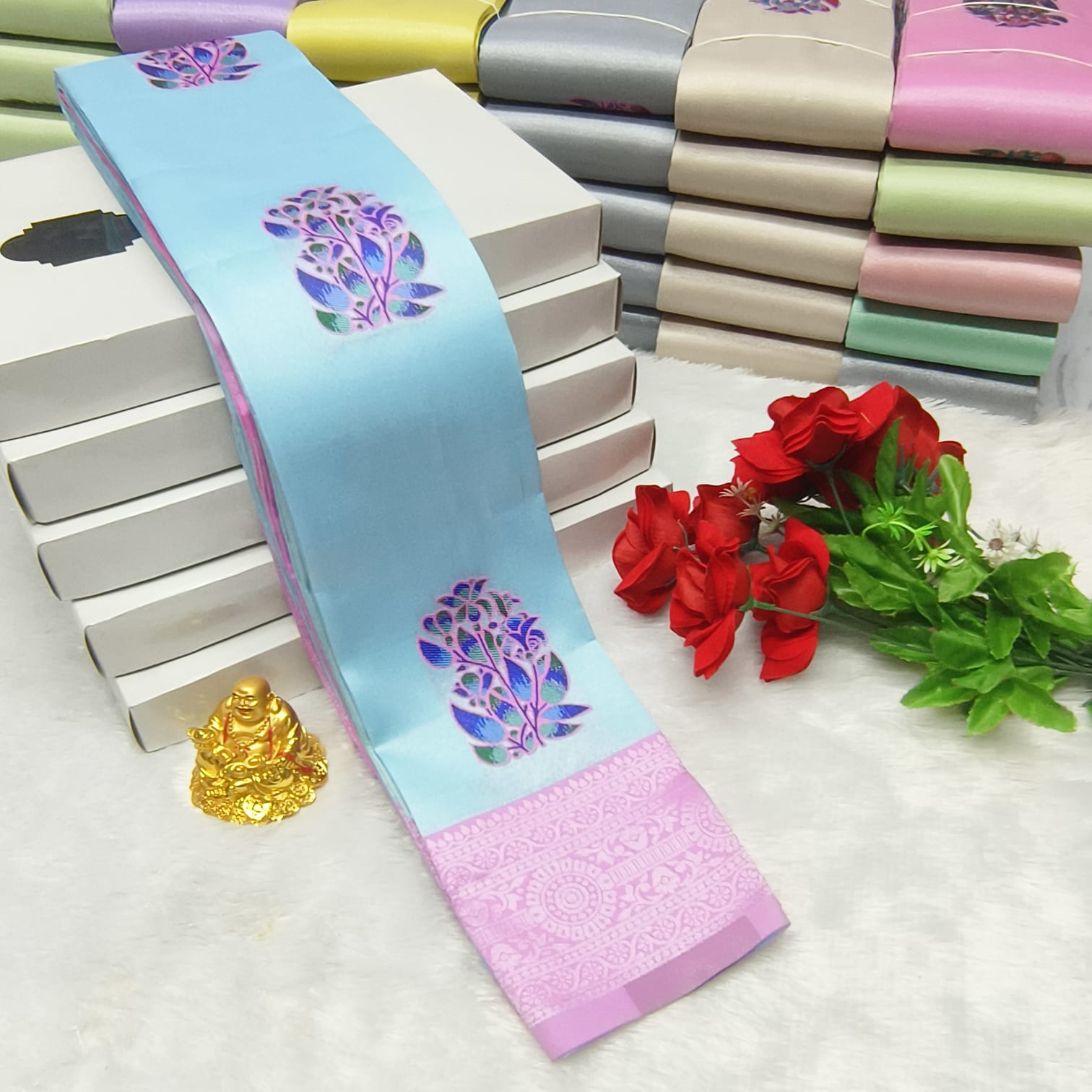 LIGHT WEIGHT SOFT SILK SAREES - Image 8