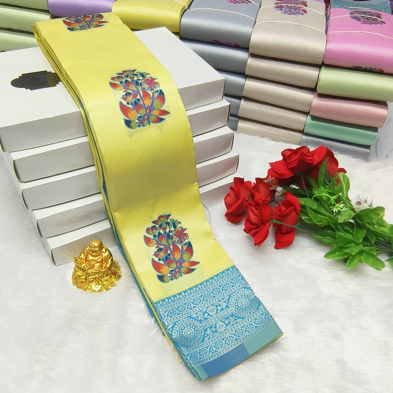 LIGHT WEIGHT SOFT SILK SAREES - Image 5