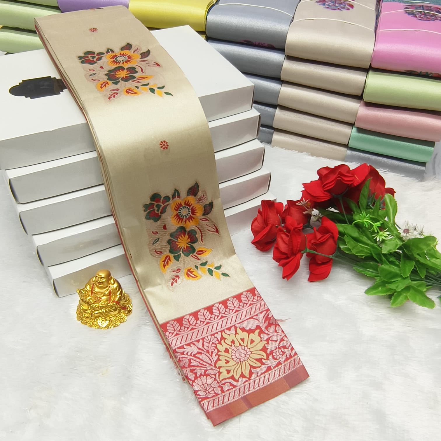 LIGHT WEIGHT SOFT SILK SAREES - Image 4