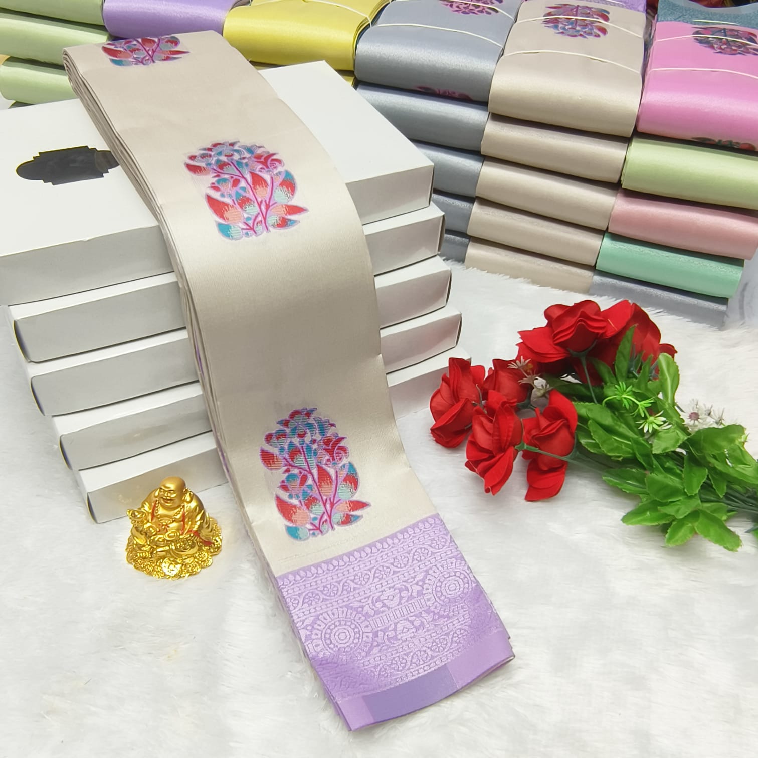 LIGHT WEIGHT SOFT SILK SAREES - Image 3
