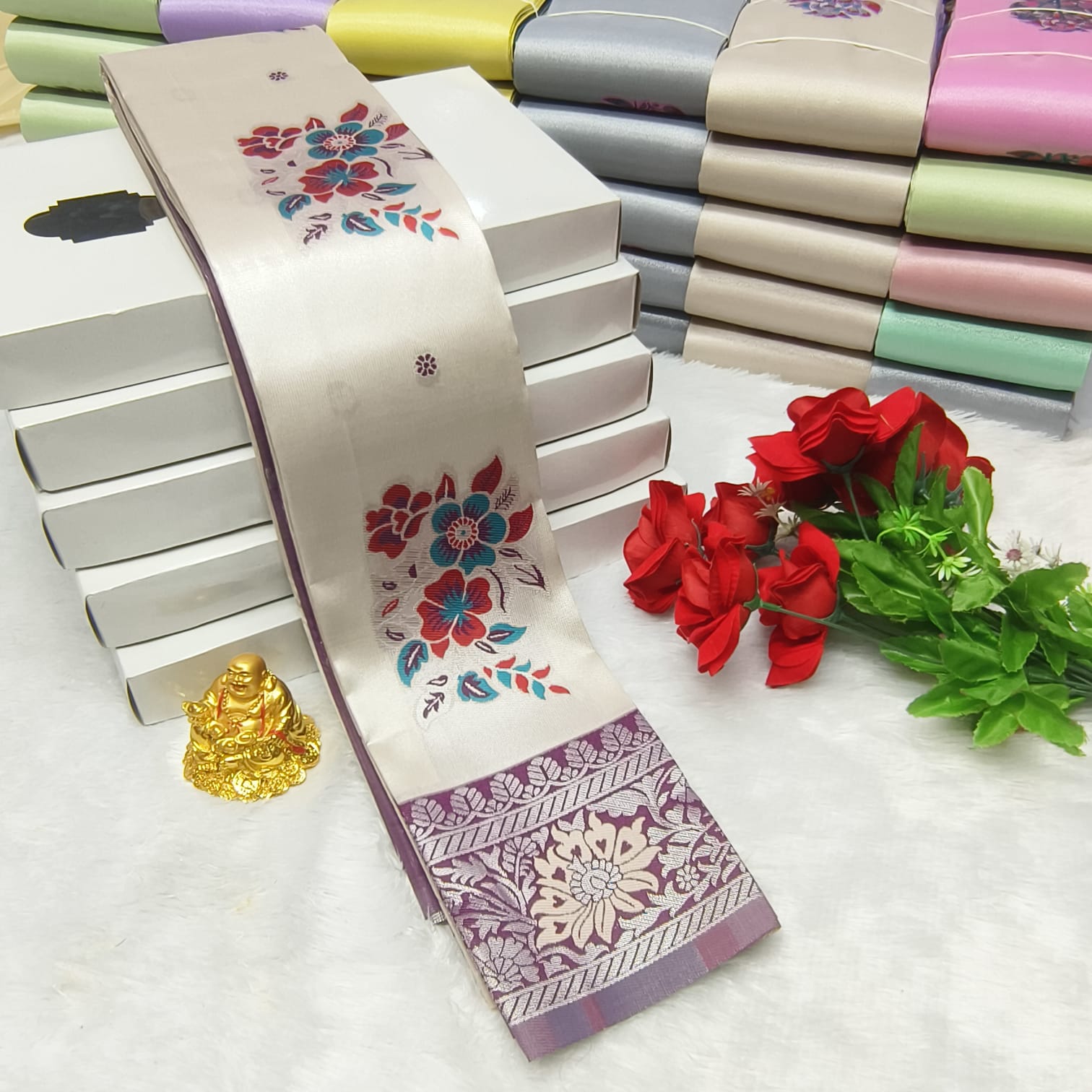 LIGHT WEIGHT SOFT SILK SAREES-2 - Image 10