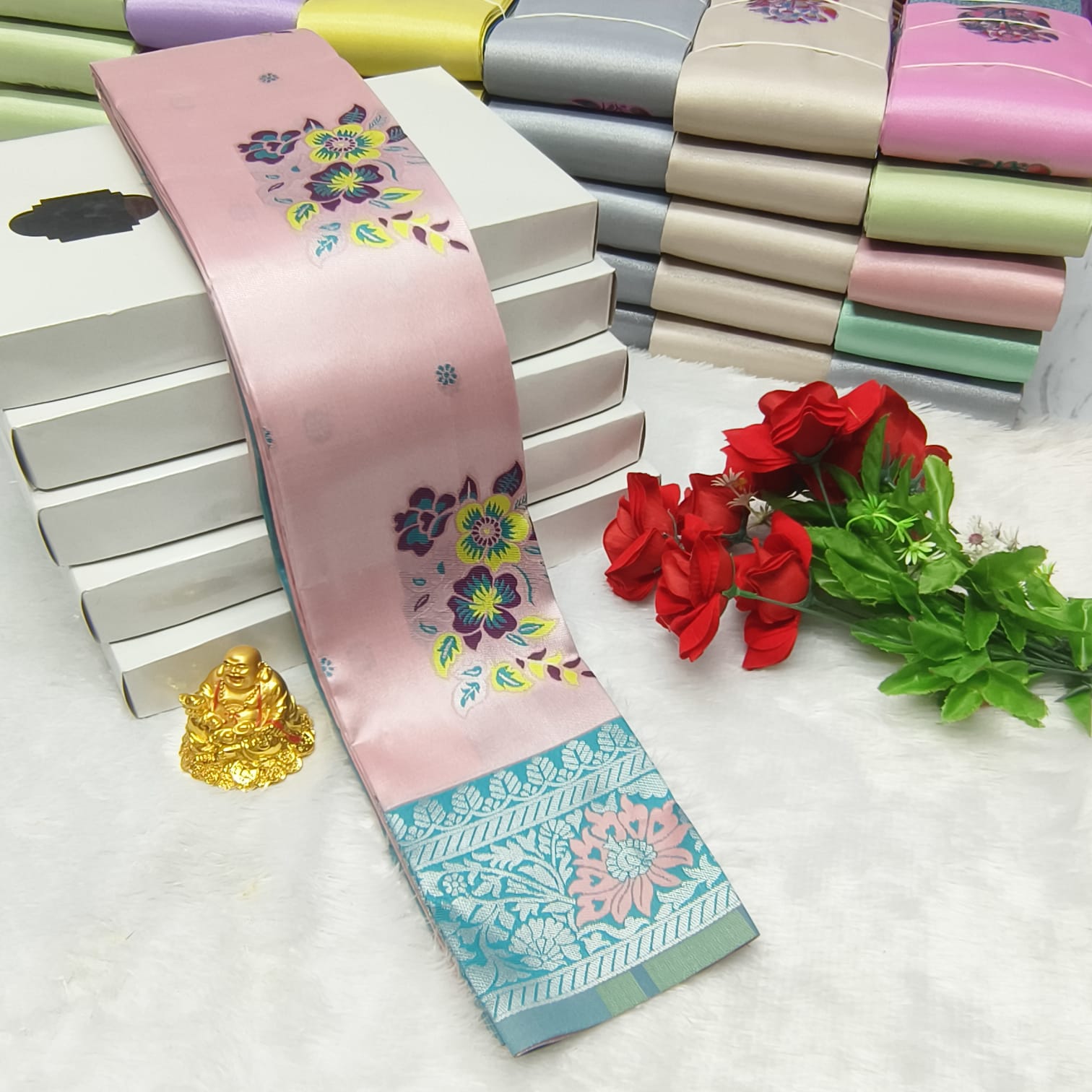 LIGHT WEIGHT SOFT SILK SAREES-2 - Image 9